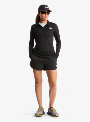Džemperis moterims The North Face Flex 1/4 Zip Tee Slim - tnf black