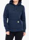 Moteriškas džemperis su gobtuvu Carhartt Relaxed Midweight Sweatshirt - navy