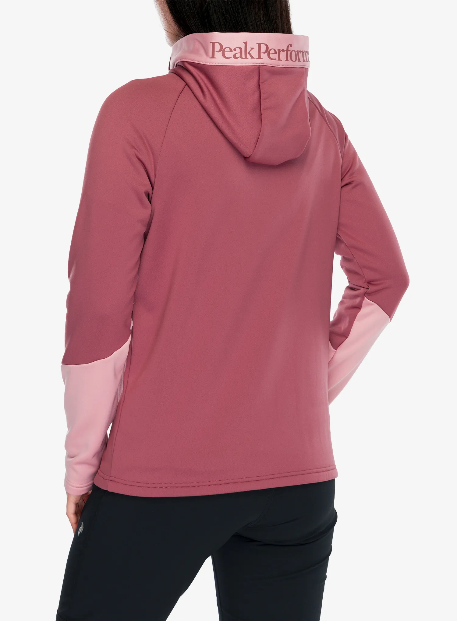 Moteriškas džemperis su gobtuvu Peak Performance Rider Essentials Zip Hood - wild rouge/warm blu