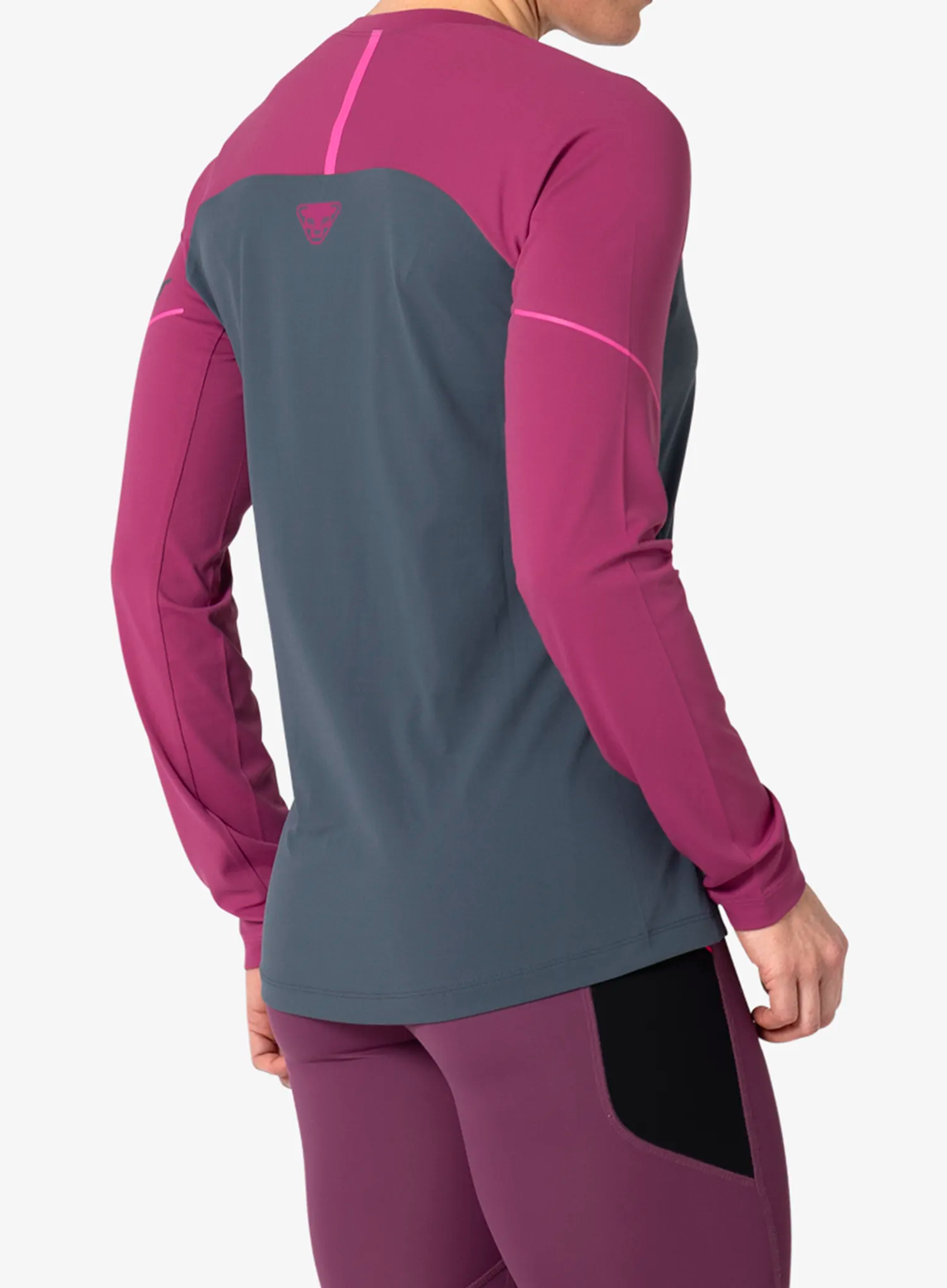 Moteriškas džemperis bėgimui Dynafit Alpine Pro L/S Tee - magenta