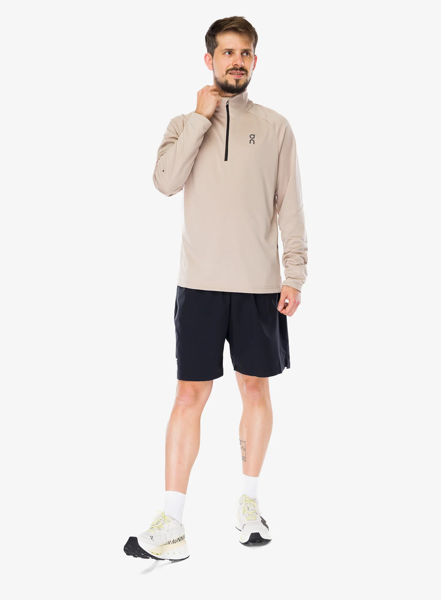 Džemperis bėgimui On Climate Shirt - desert