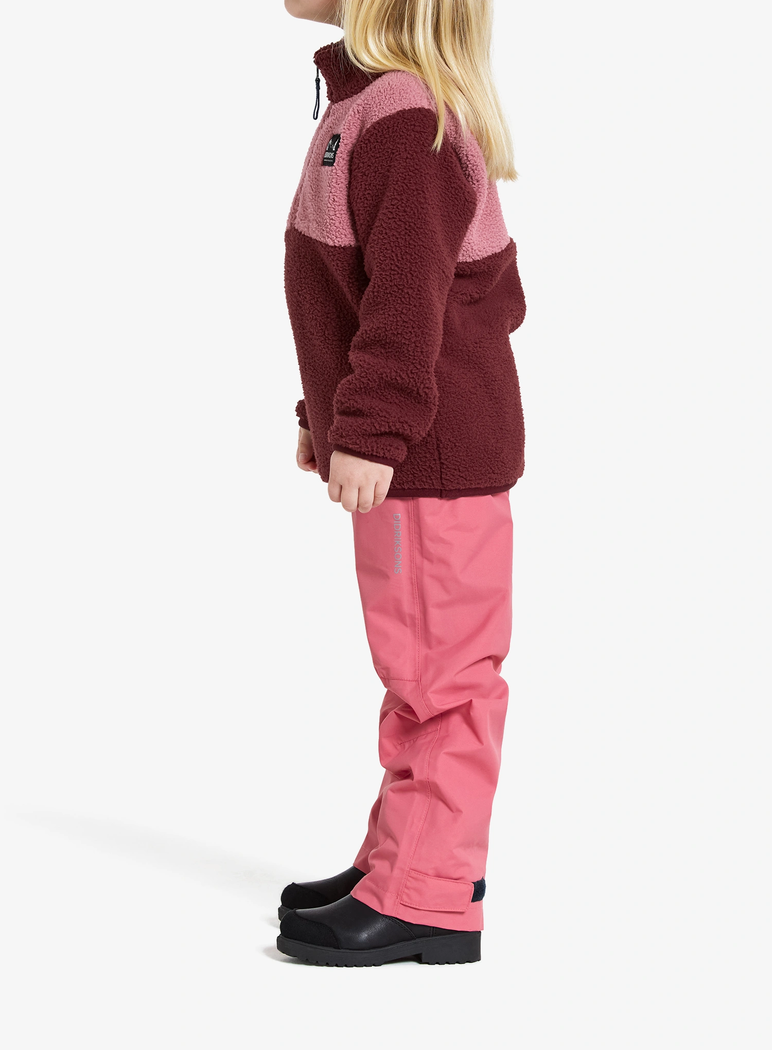 Vaikiškas džemperis Didriksons Gosig Halfzip - anemon red