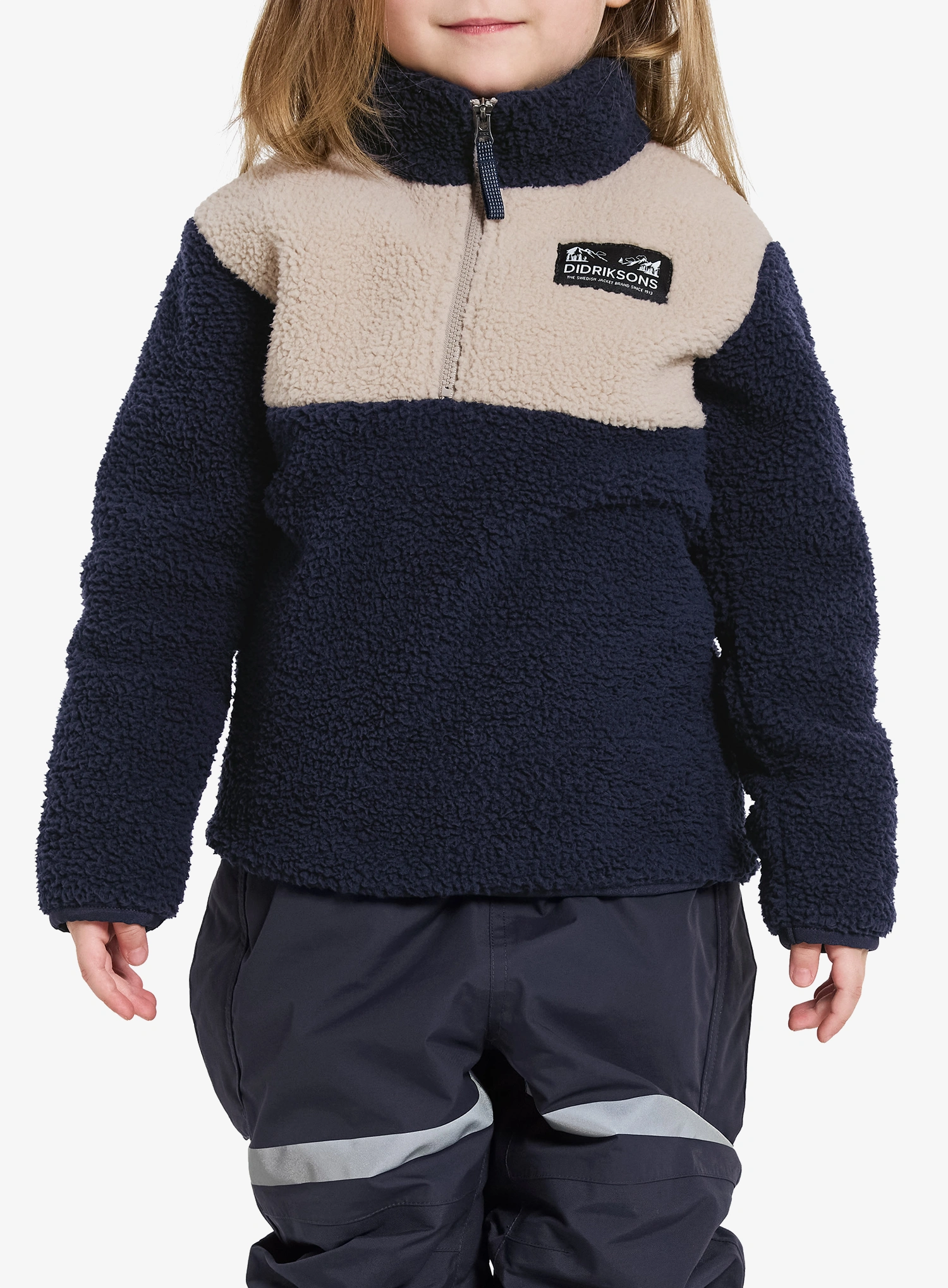 Vaikiškas džemperis Didriksons Gosig Halfzip - navy