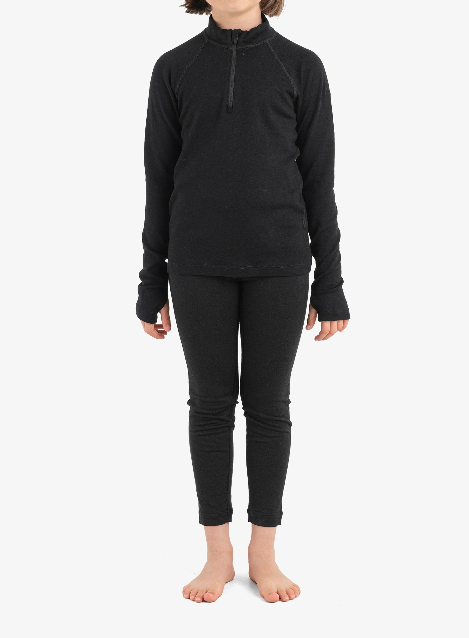 Vaikiškas džemperis Icebreaker Kids 260 Tech LS Half Zip - black