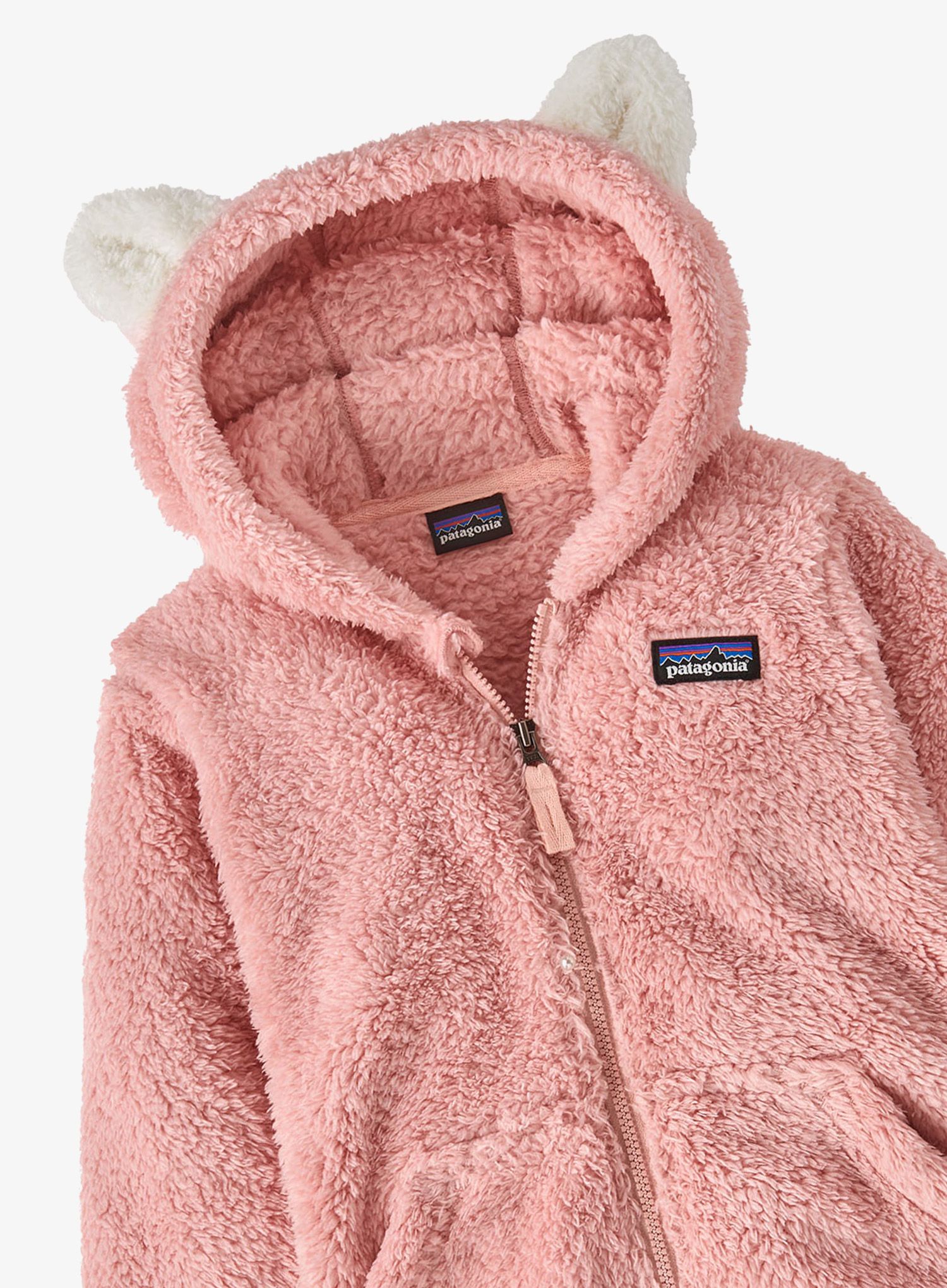 Vaikiškas džemperis Patagonia Baby Furry Friends Hoody - mallow pink