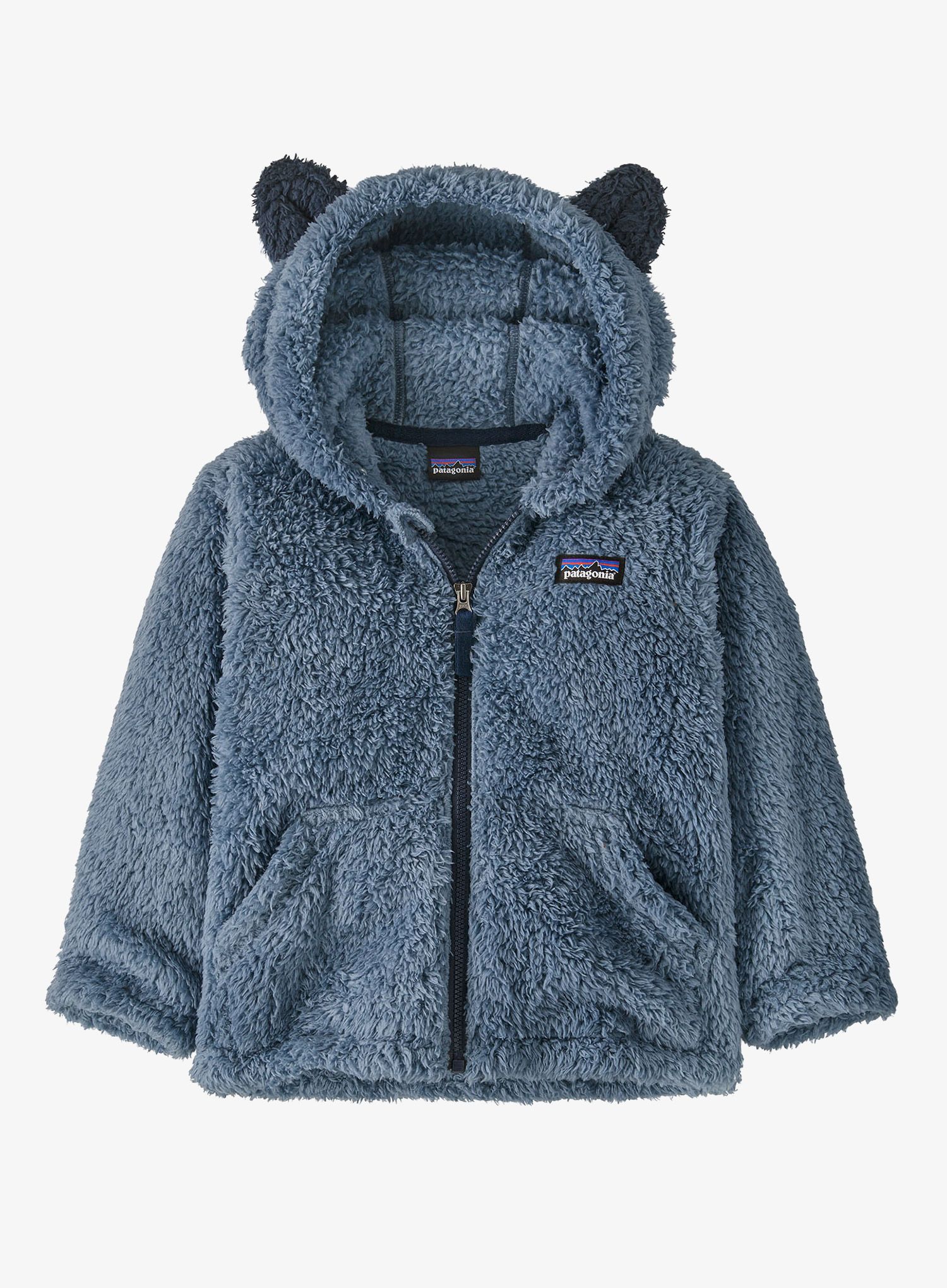 Vaikiškas džemperis Patagonia Baby Furry Friends Hoody - utility blue
