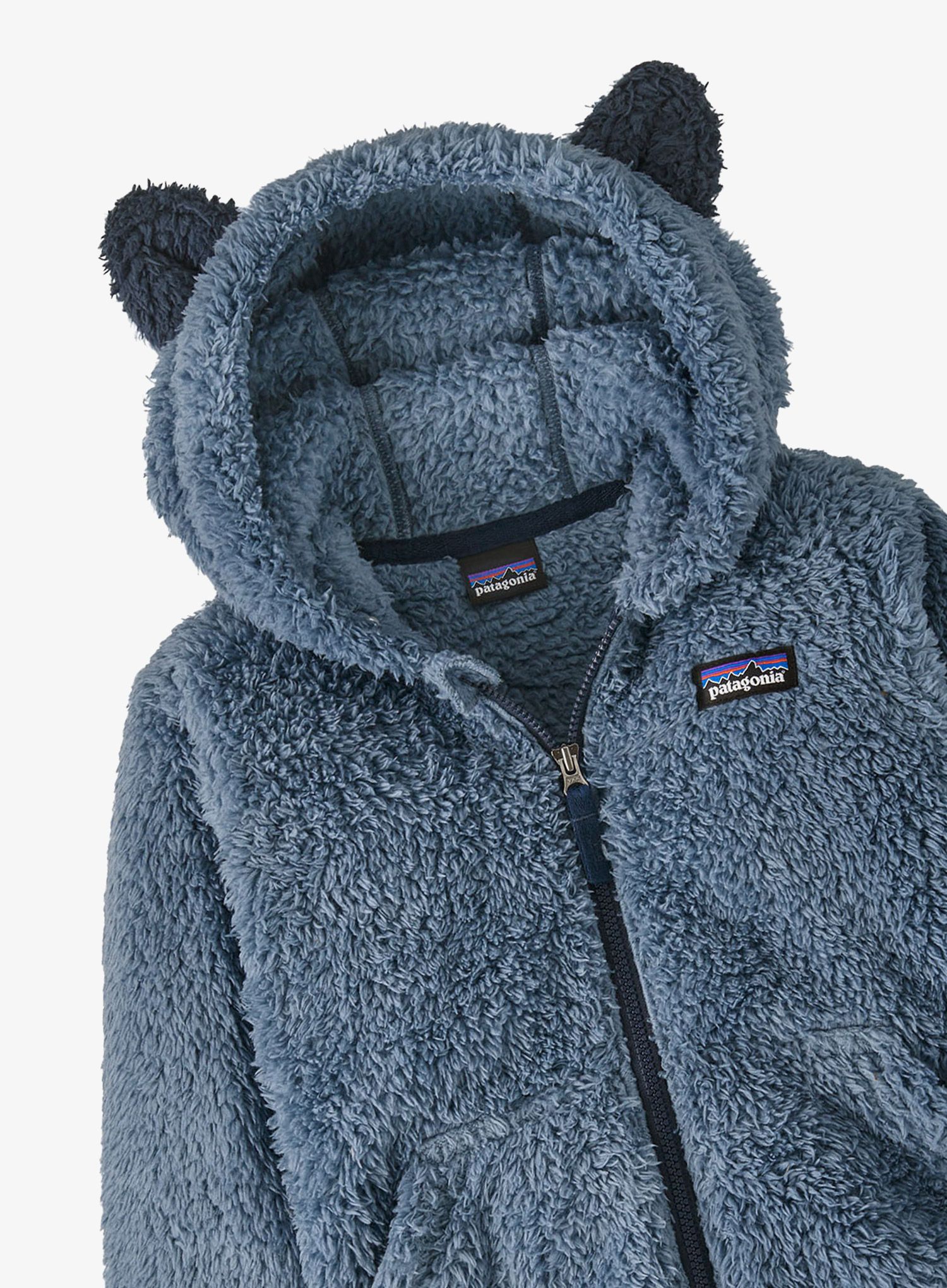 Vaikiškas džemperis Patagonia Baby Furry Friends Hoody - utility blue