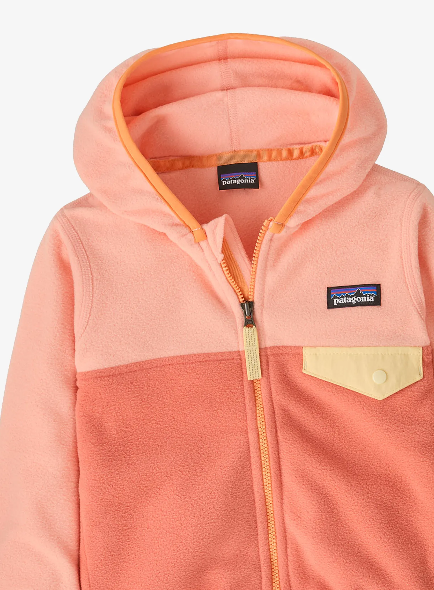 Vaikiškas džemperis Patagonia Baby Micro D Snap-T Jacket - peak pink