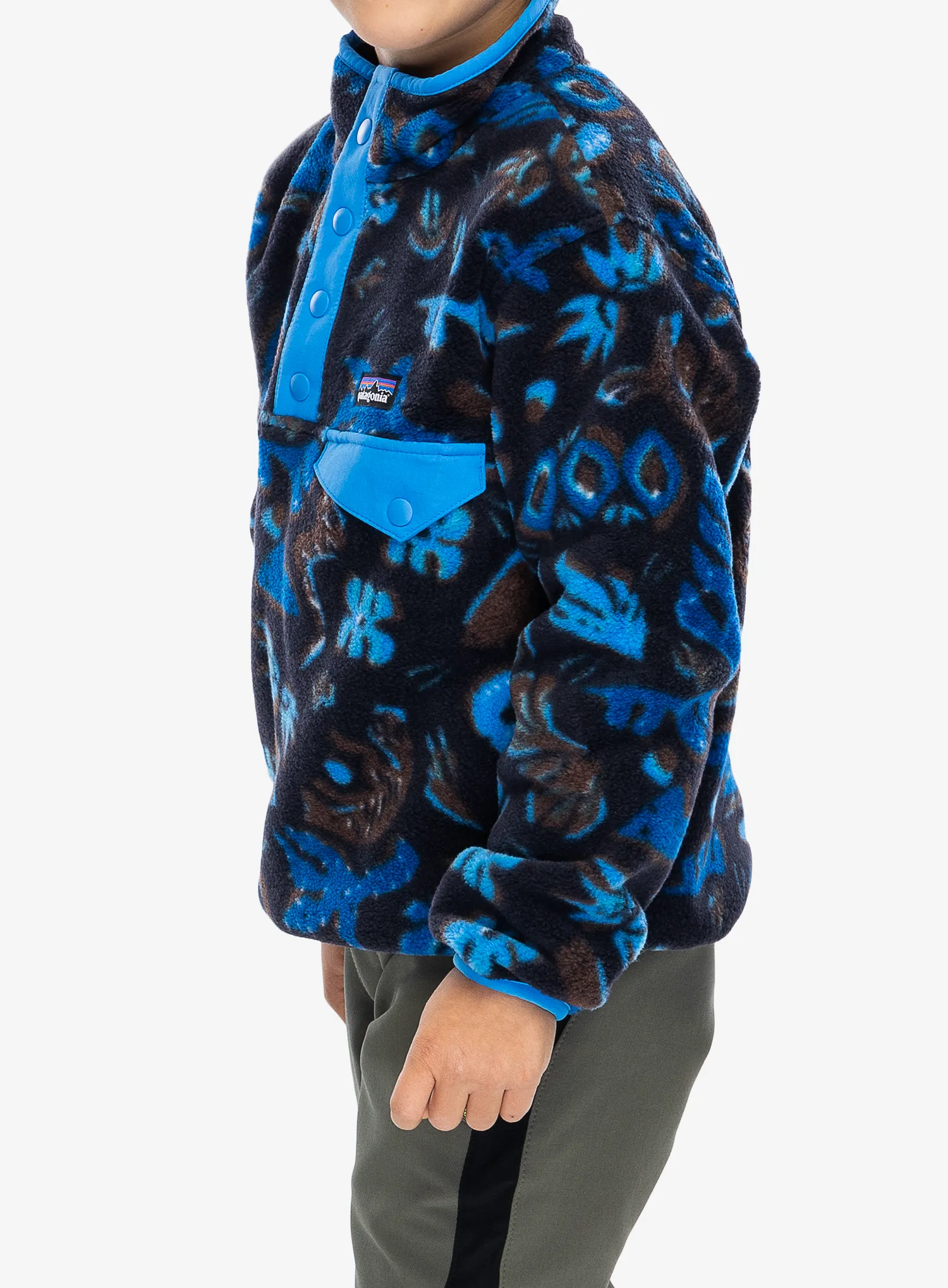 Vaikiškas džemperis Patagonia LW Synchilla Snap-T Pullover - across oceans pitch blue