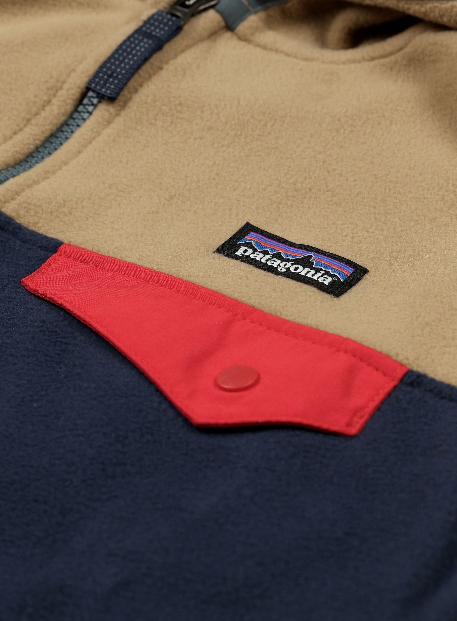 Vaikiškas džemperis Patagonia Micro D Snap-T Jacket - new navy/grayling brown