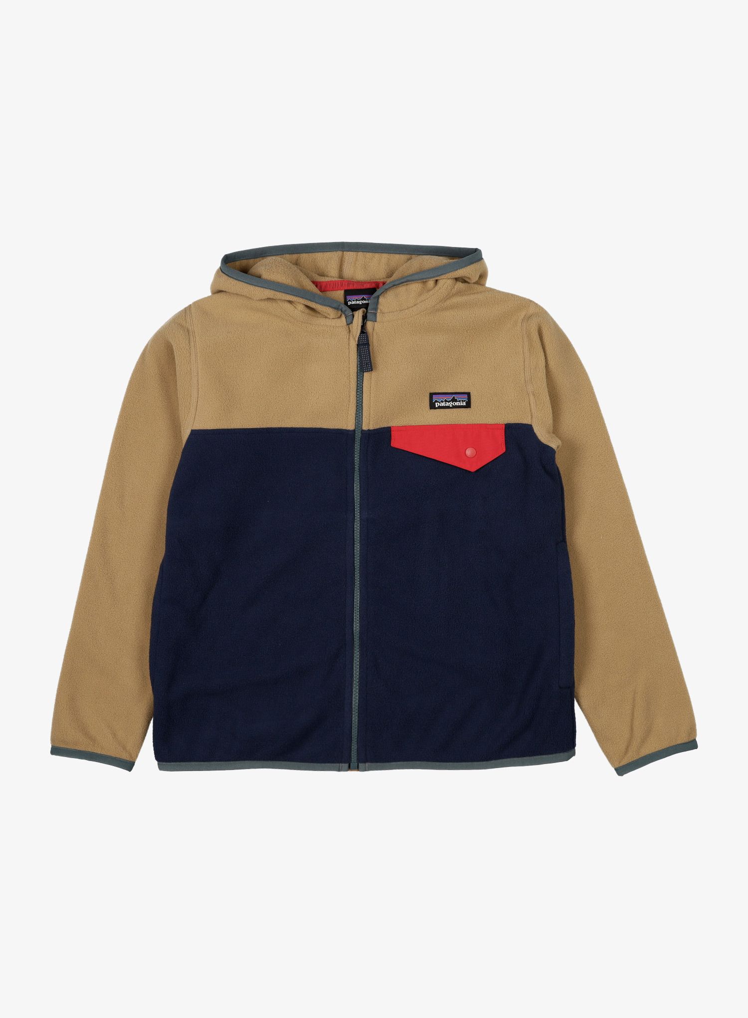 Vaikiškas džemperis Patagonia Micro D Snap-T Jacket - new navy/grayling brown