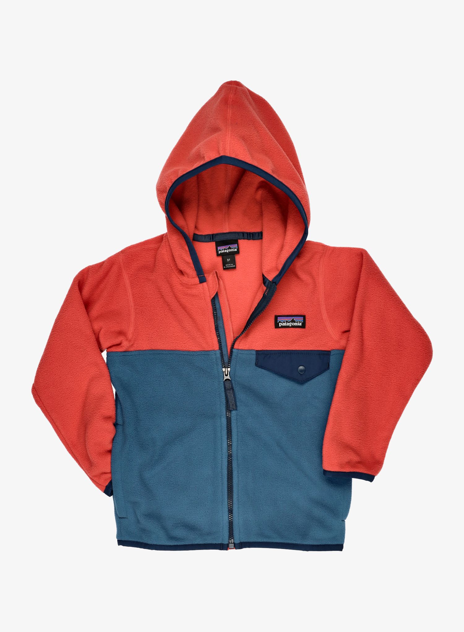 Vaikiškas džemperis Patagonia Micro D Snap-T Jacket - wavy blue