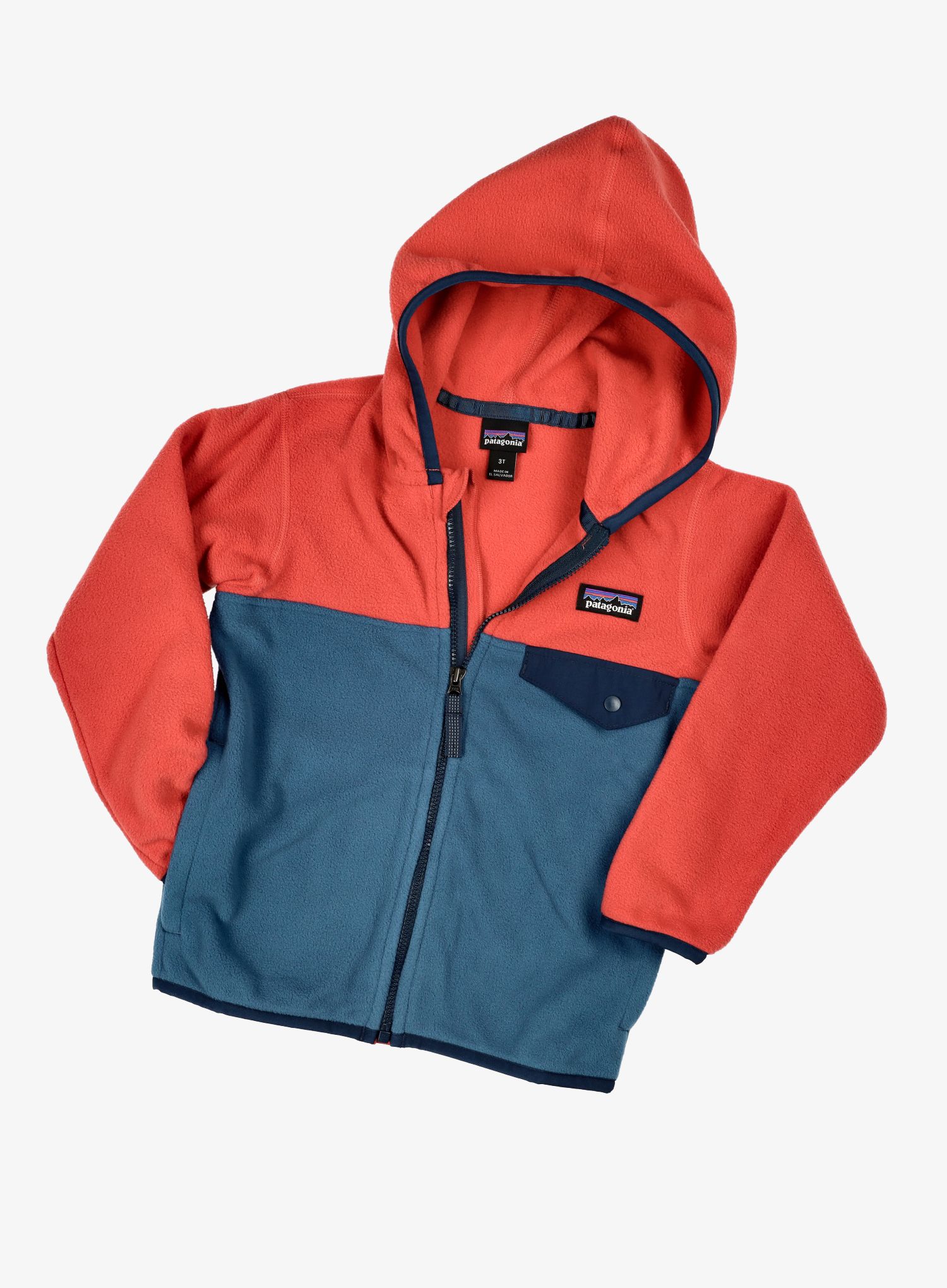 Vaikiškas džemperis Patagonia Micro D Snap-T Jacket - wavy blue