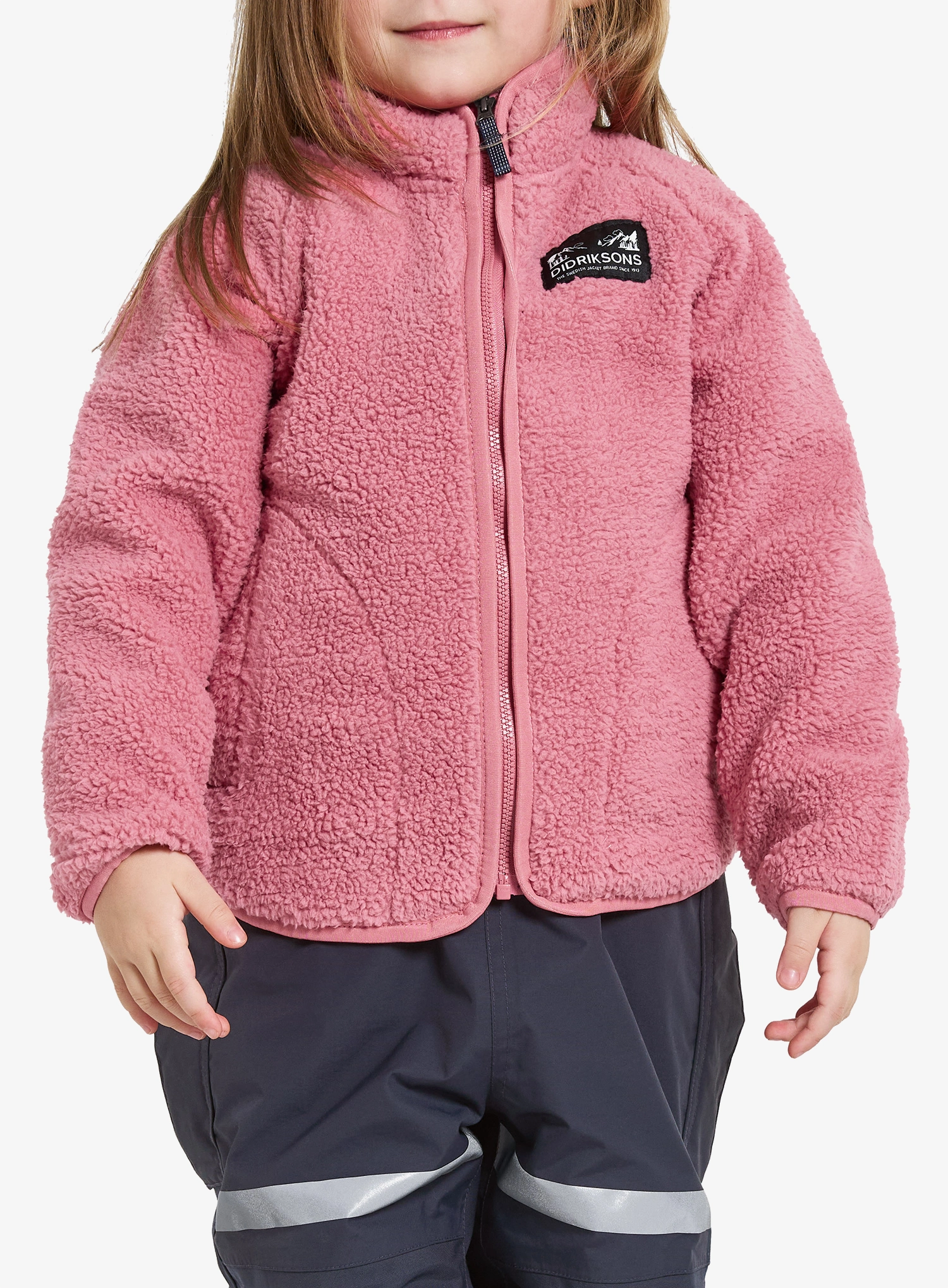 Džemperis mergaitėms Didriksons Gibbs Fullzip 2 - heather pink