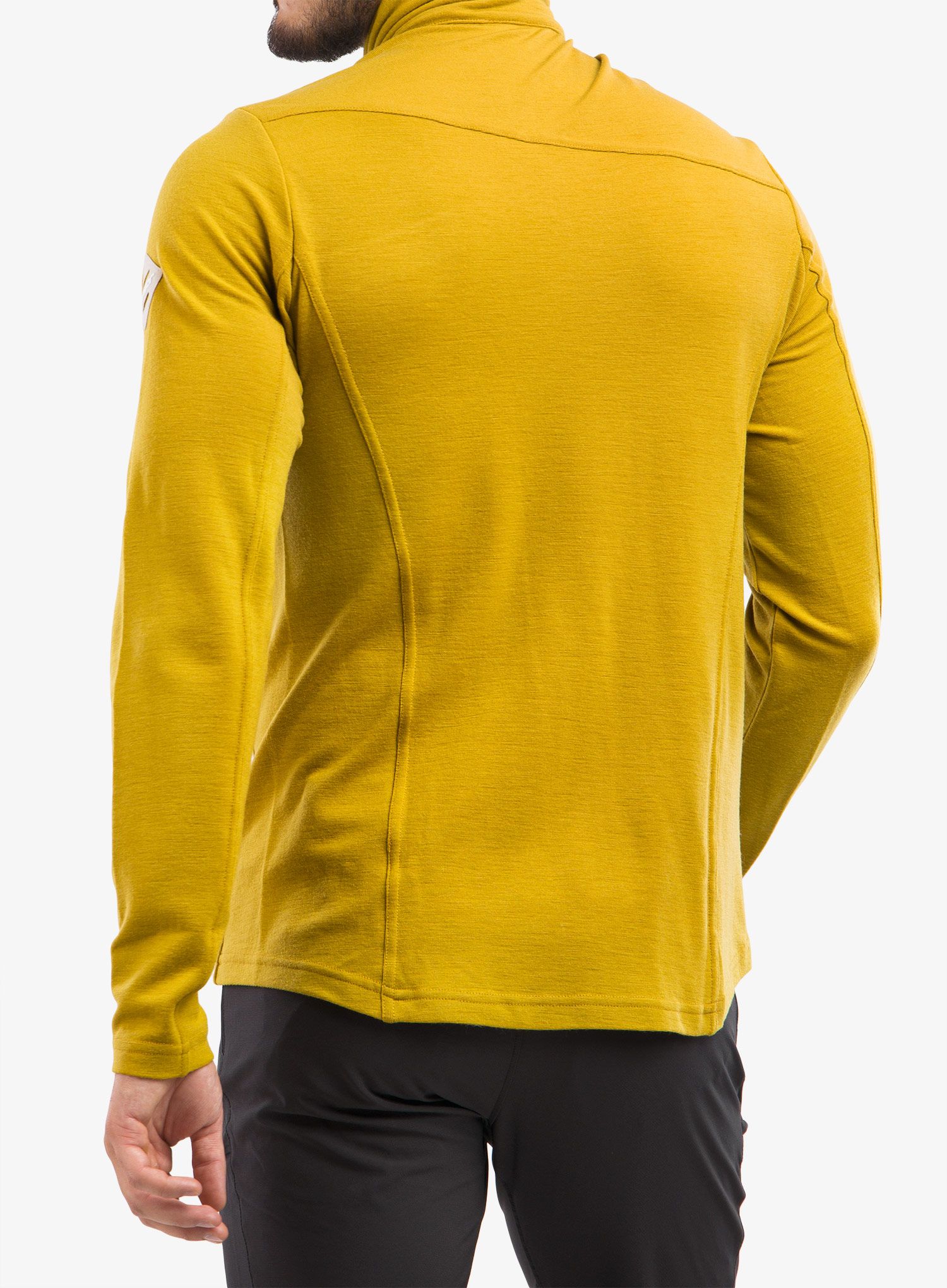 Džemperis Sensor Merino Ex Tee L/S Zip - mustard