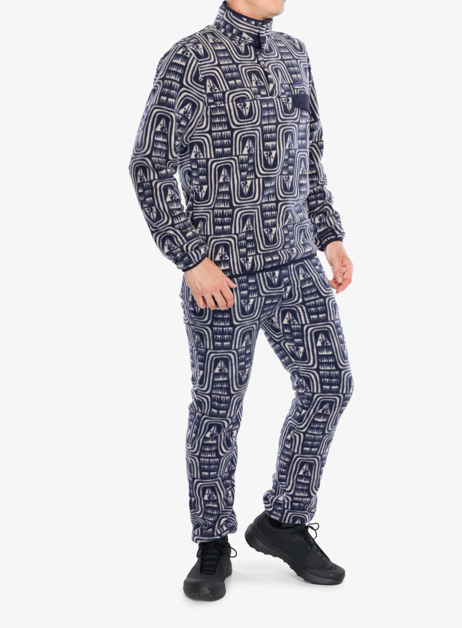 Džemperis Patagonia Lightweight Synch Snap-T Pullover - flow/sunken blue
