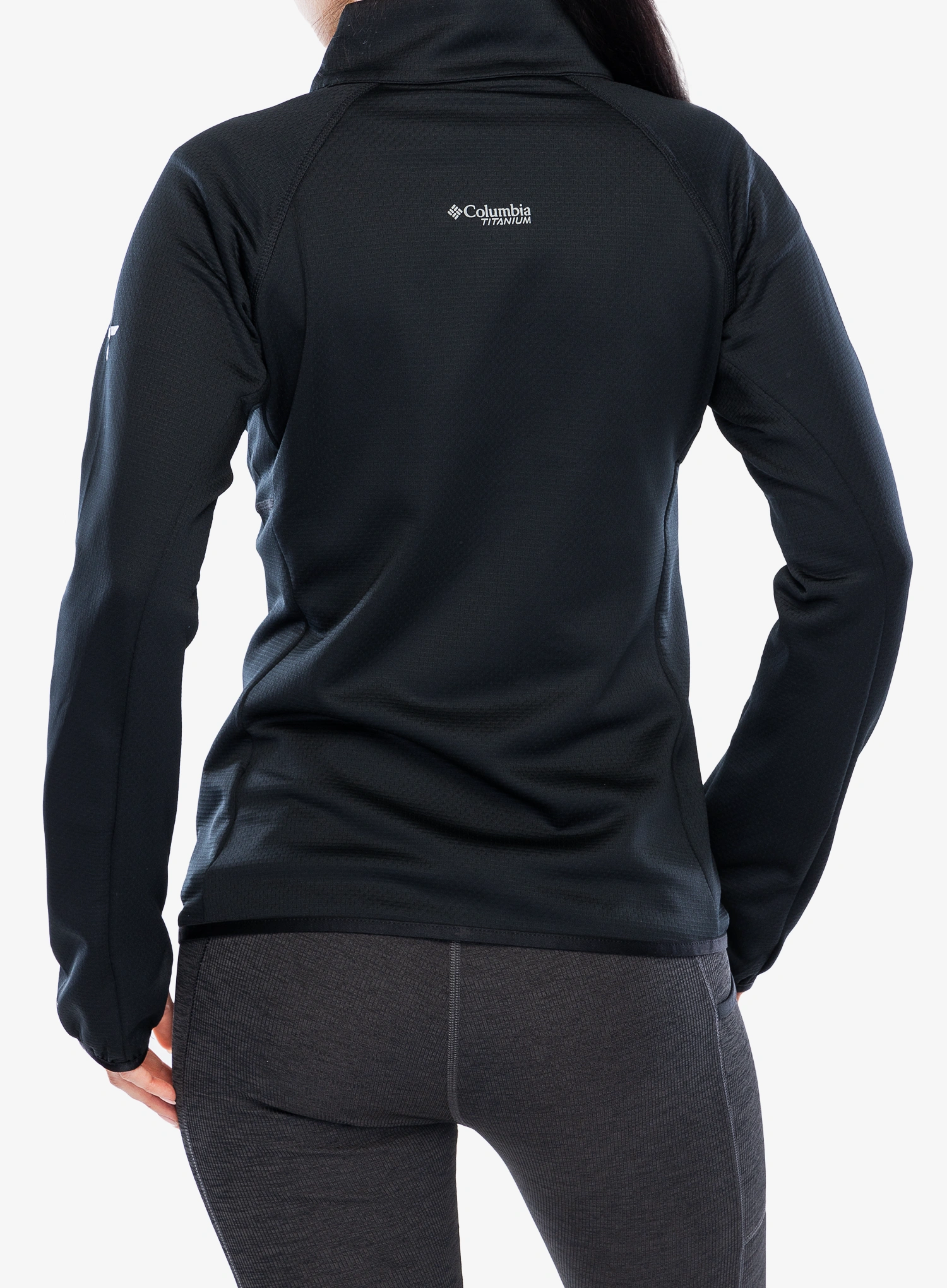 Flisinis džemperis moterims Columbia Triple Canyon Grid Fleece Full Zip - black/black