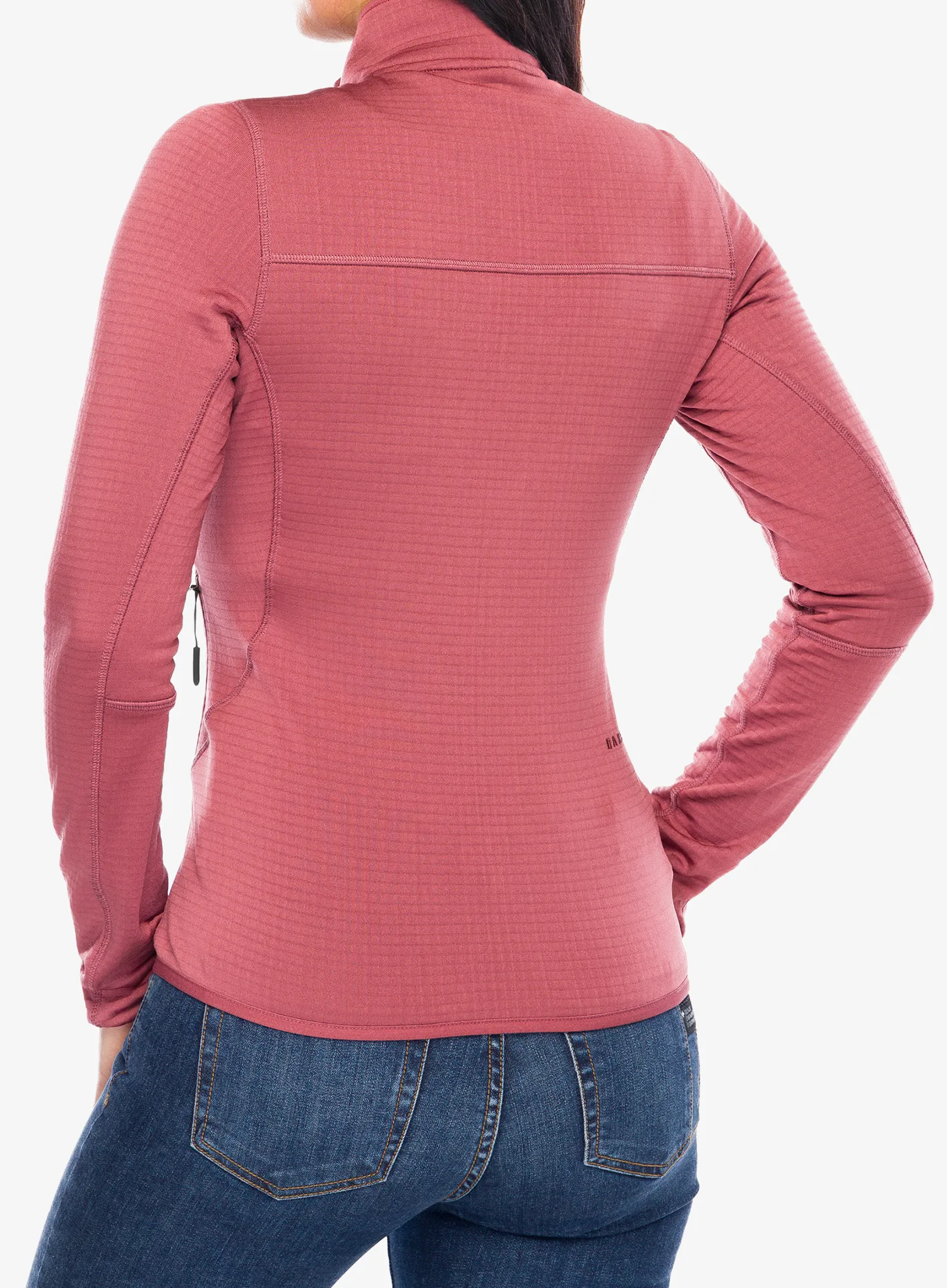 Flisinis džemperis moterims Oakley Canopy Full Zip Sweatshirt - rosewood