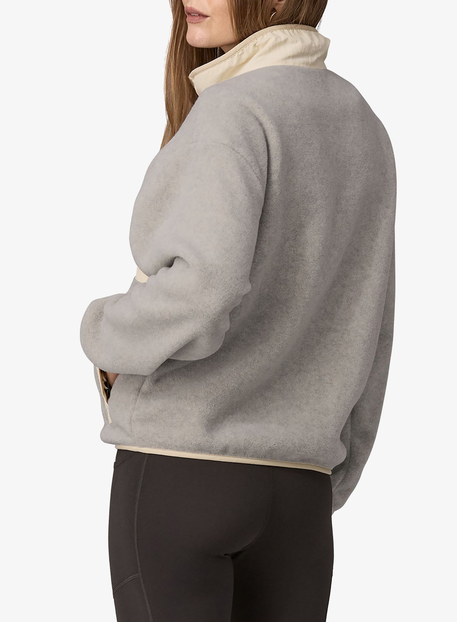Flisinis džemperis moterims Patagonia Synch Jacket - oatmeal heather/natural