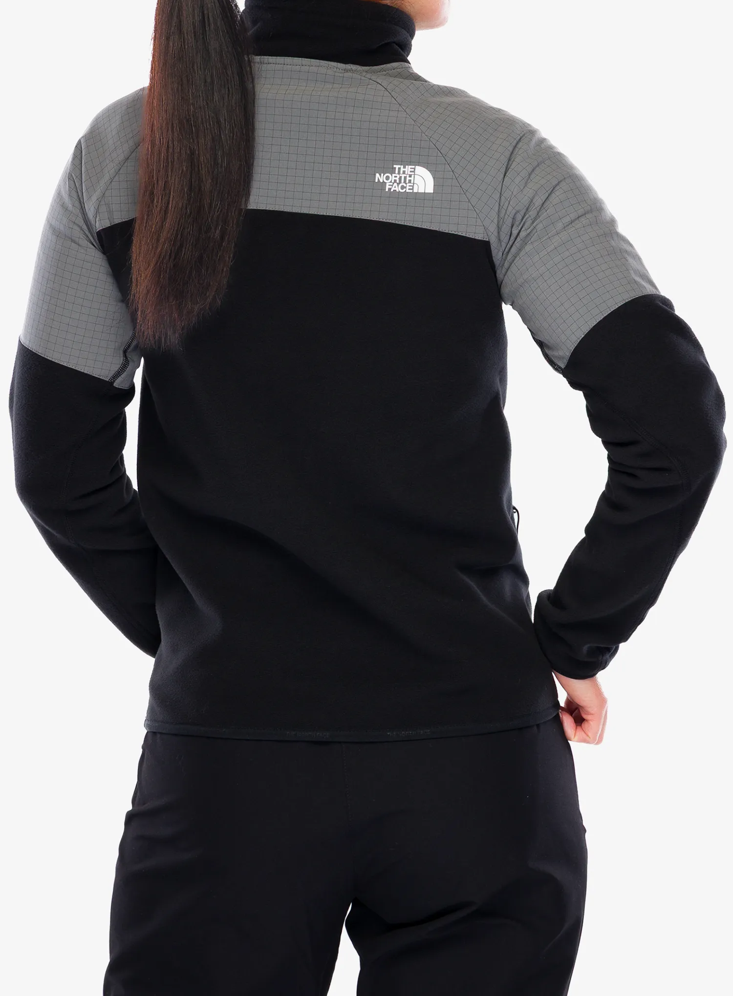 Flisinis džemperis moterims The North Face Glacier Heavyweight 1/2 Zip Jacket - tnf black/smoked pearl