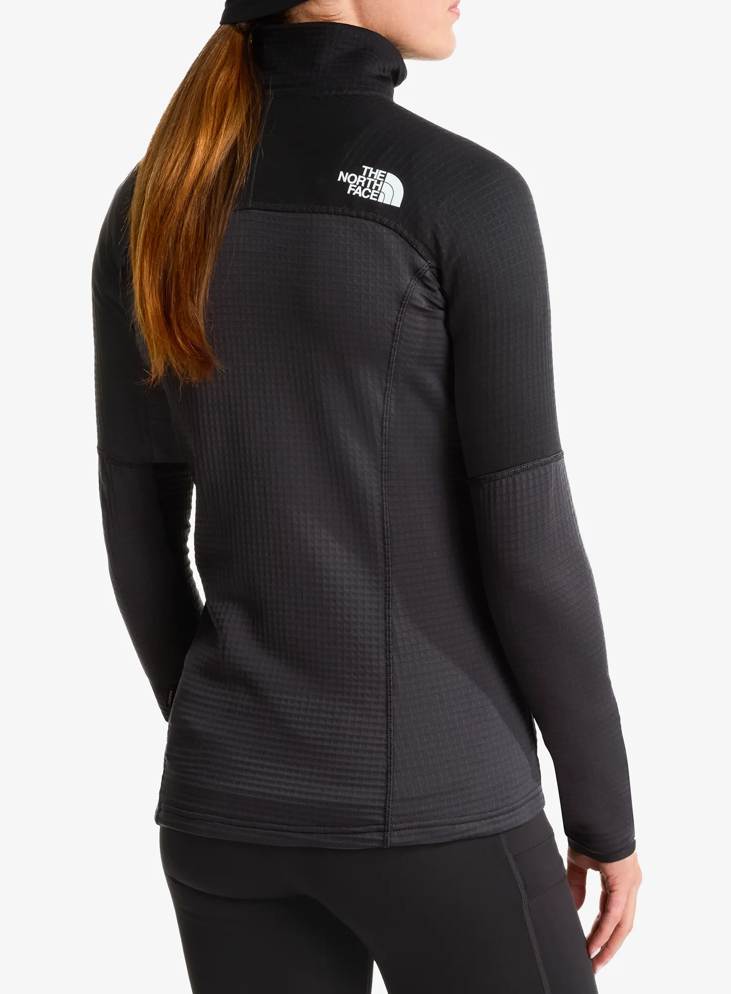 Flisinis džemperis moterims The North Face Polartec Powergrid Stormgap Jacket - asphalt grey/black