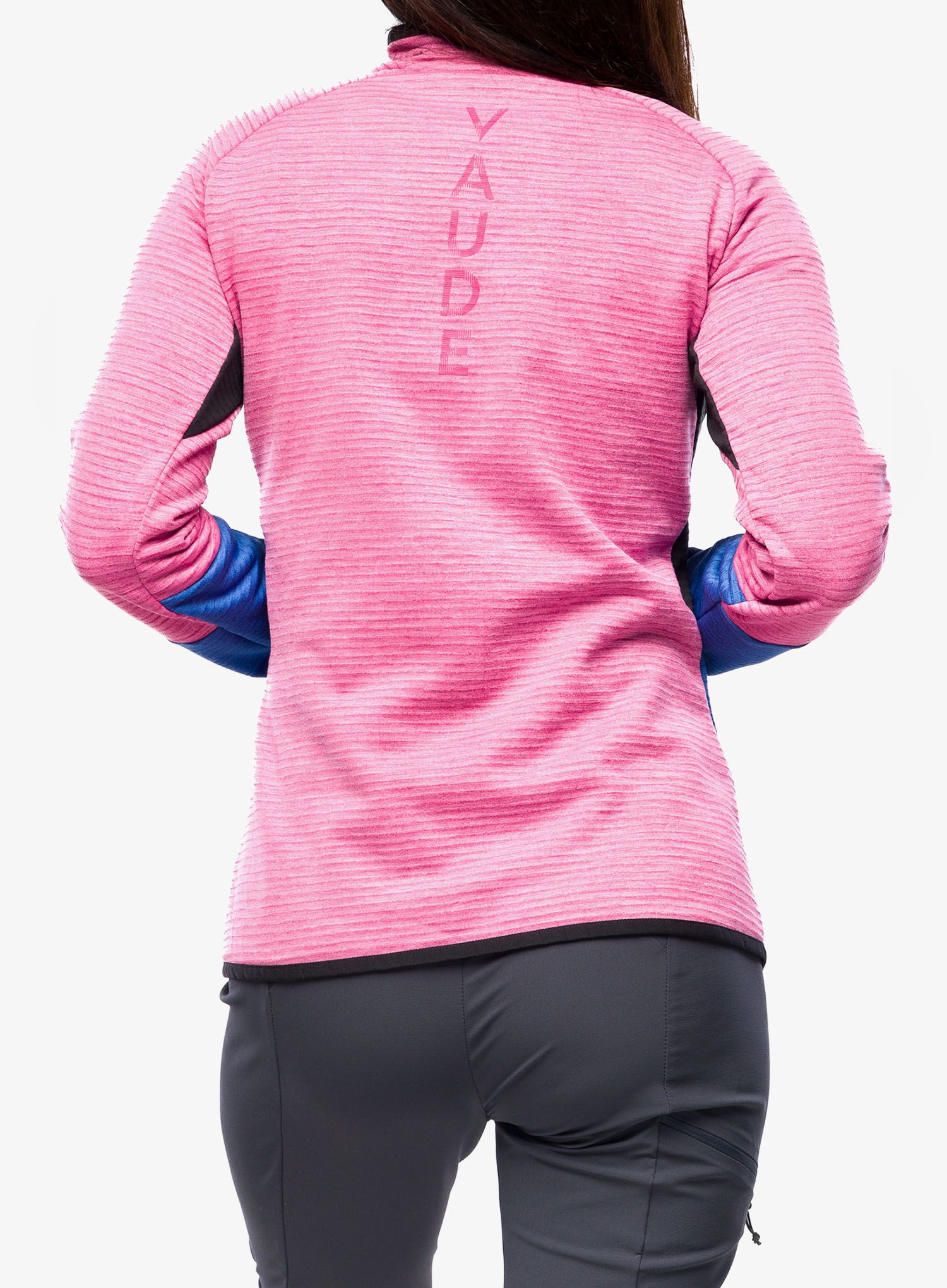 Flisinis džemperis moterims Vaude Larice HZ Fleece Jacket - rich pink