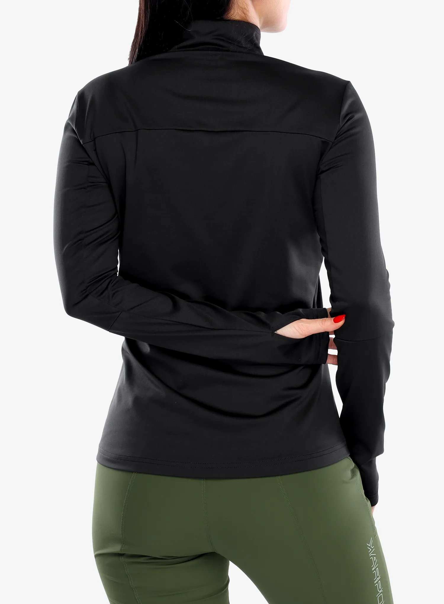 Flisinis džemperis moterims Vaude Livigno Halfzip II - black uni