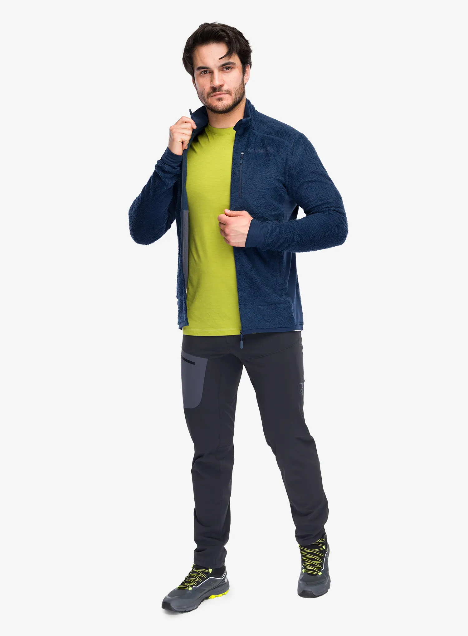 Flisinis džemperis Norrona Falketind Warm1 Active Jacket - indigo night