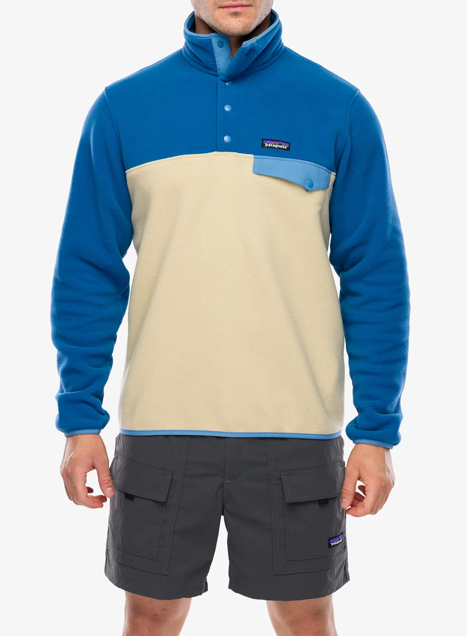 Flisinis džemperis Patagonia Lightweight Synch Snap-T Pullover - nautilus tan