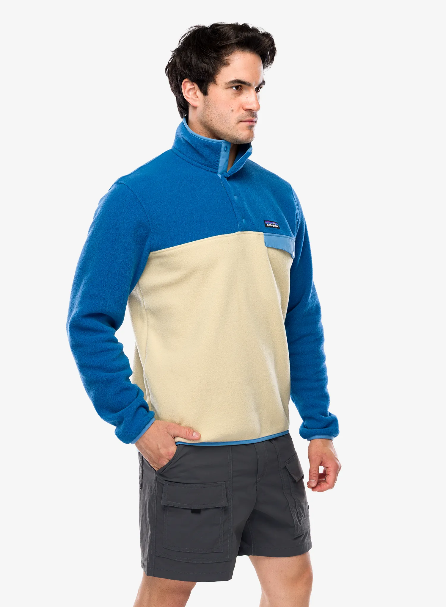 Flisinis džemperis Patagonia Lightweight Synch Snap-T Pullover - nautilus tan