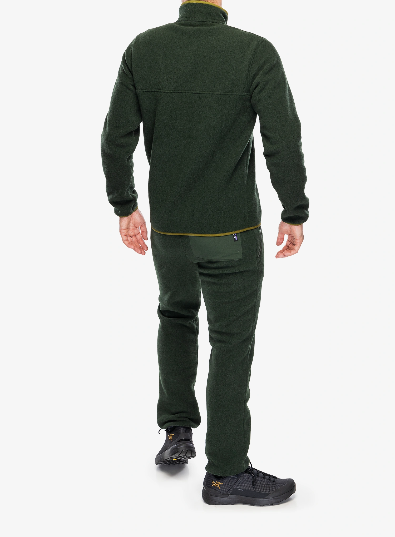 Flisinis džemperis Patagonia Lightweight Synch Snap-T Pullover - old growth green