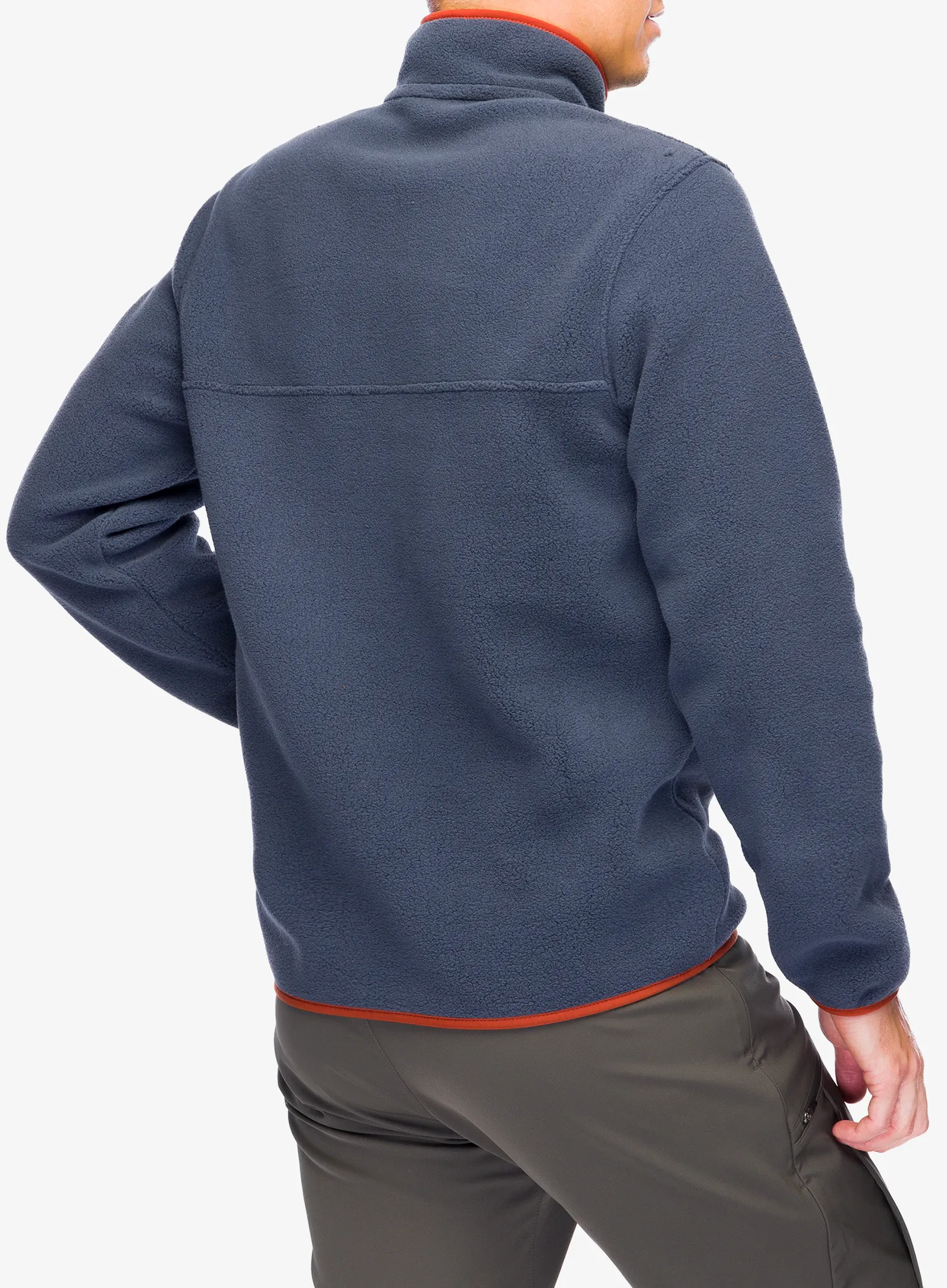 Flisinis džemperis Patagonia Lightweight Synch Snap-T Pullover - smolder blue/burnished red