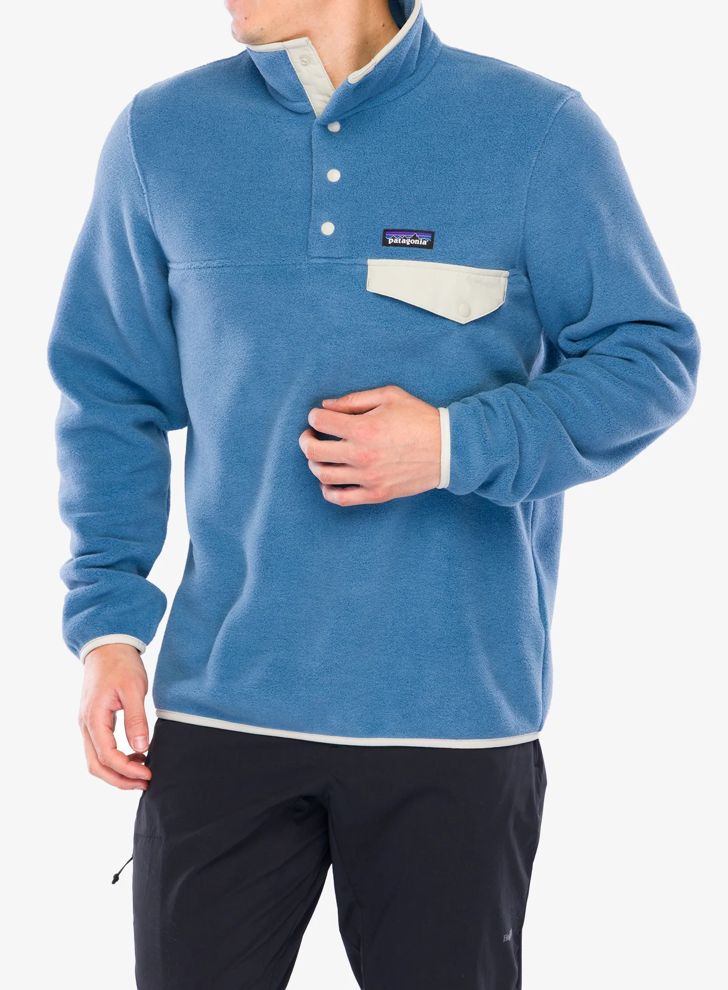 Flisinis džemperis Patagonia Lightweight Synch Snap-T Pullover - still blue