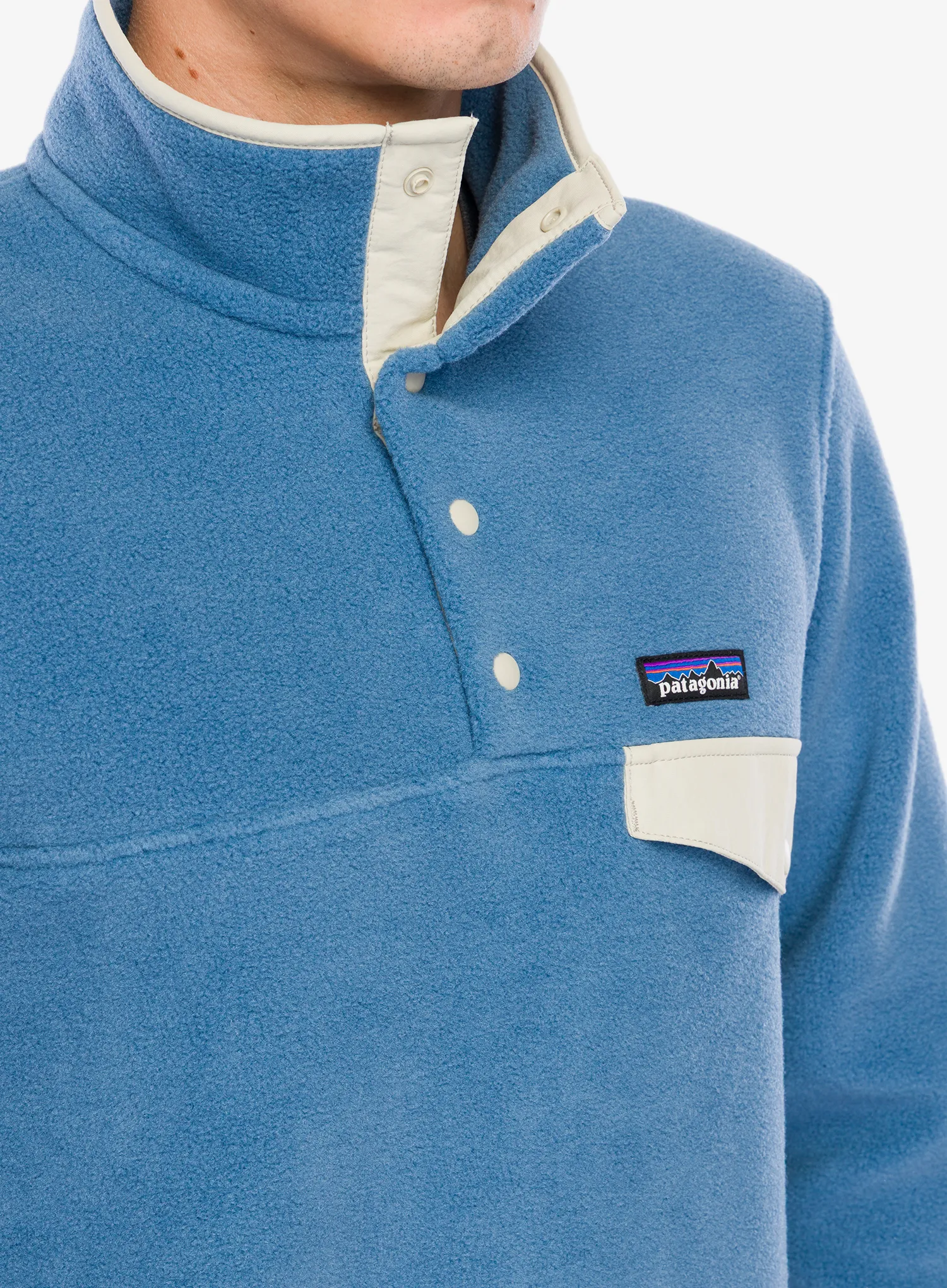 Flisinis džemperis Patagonia Lightweight Synch Snap-T Pullover - still blue