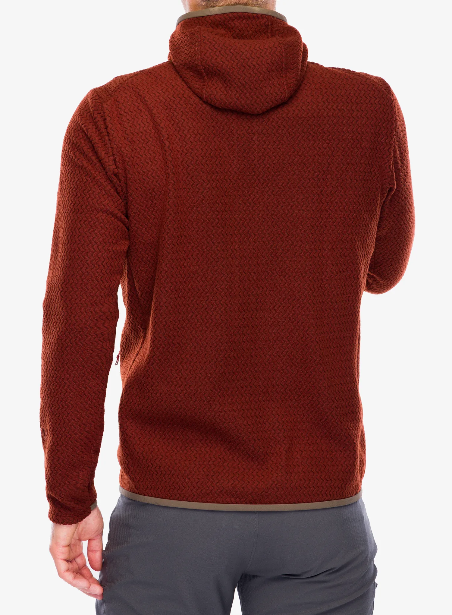 Flisinis džemperis Patagonia R1 Air Full-Zip Hoody - dried vanilla