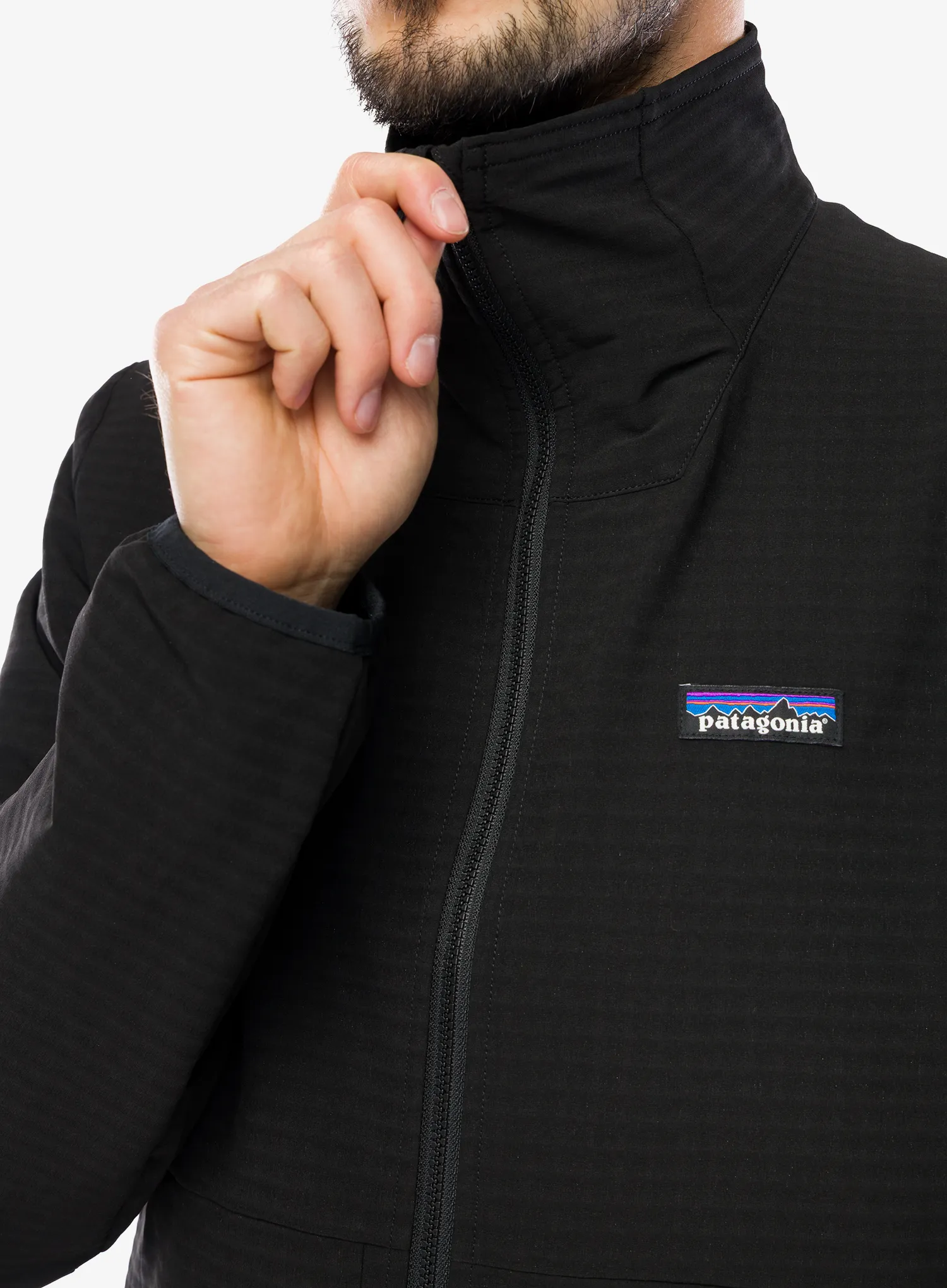 Flisinis džemperis Patagonia R1 TechFace JKT - black