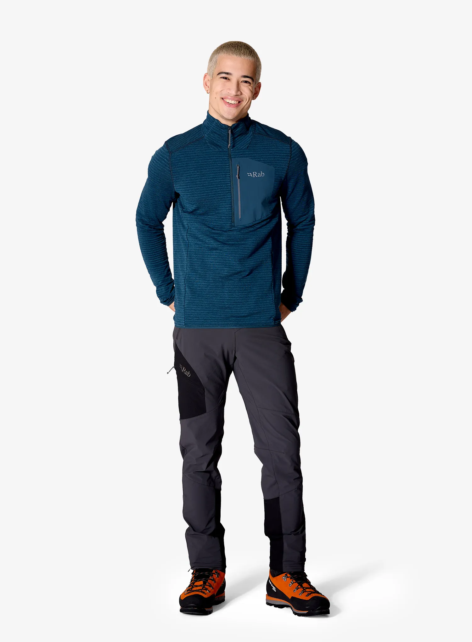 Flisinis džemperis Rab Modulus Hoody - tempest blue