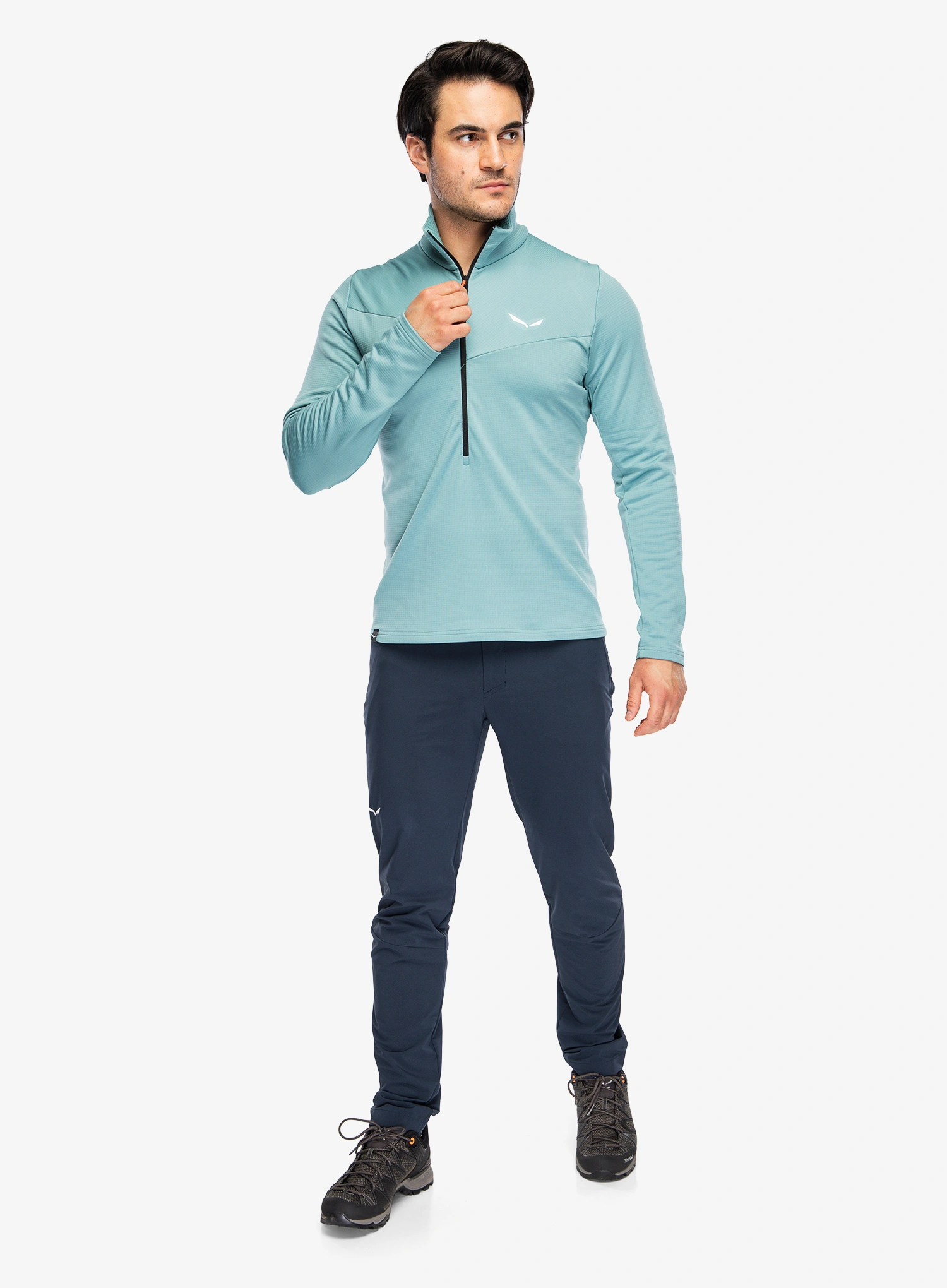 Flisinis džemperis Salewa Puez Cammino PL HZ Jacket - willow