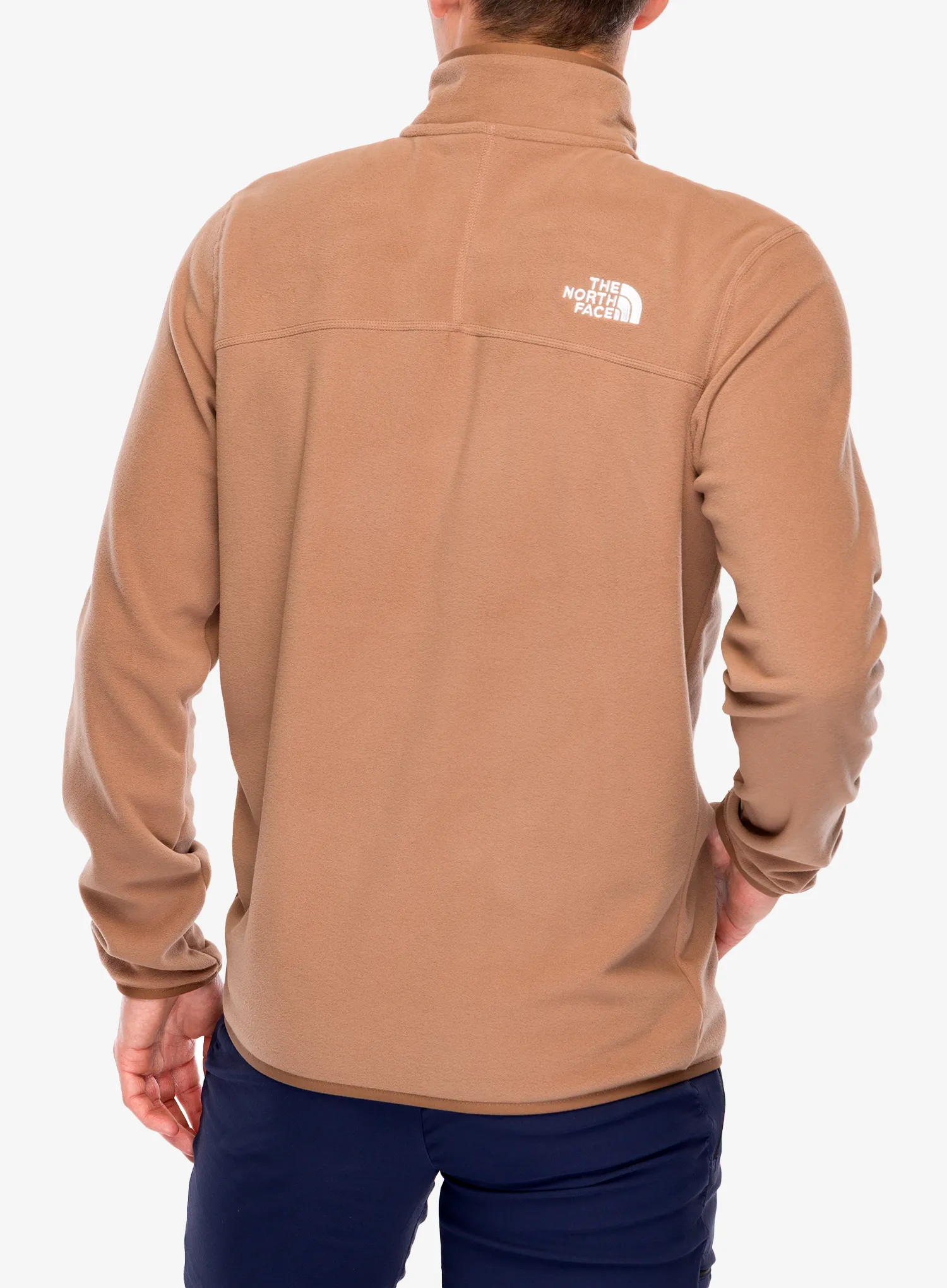 Flisinis džemperis The North Face 100 Glacier 1/4 Zip - latte