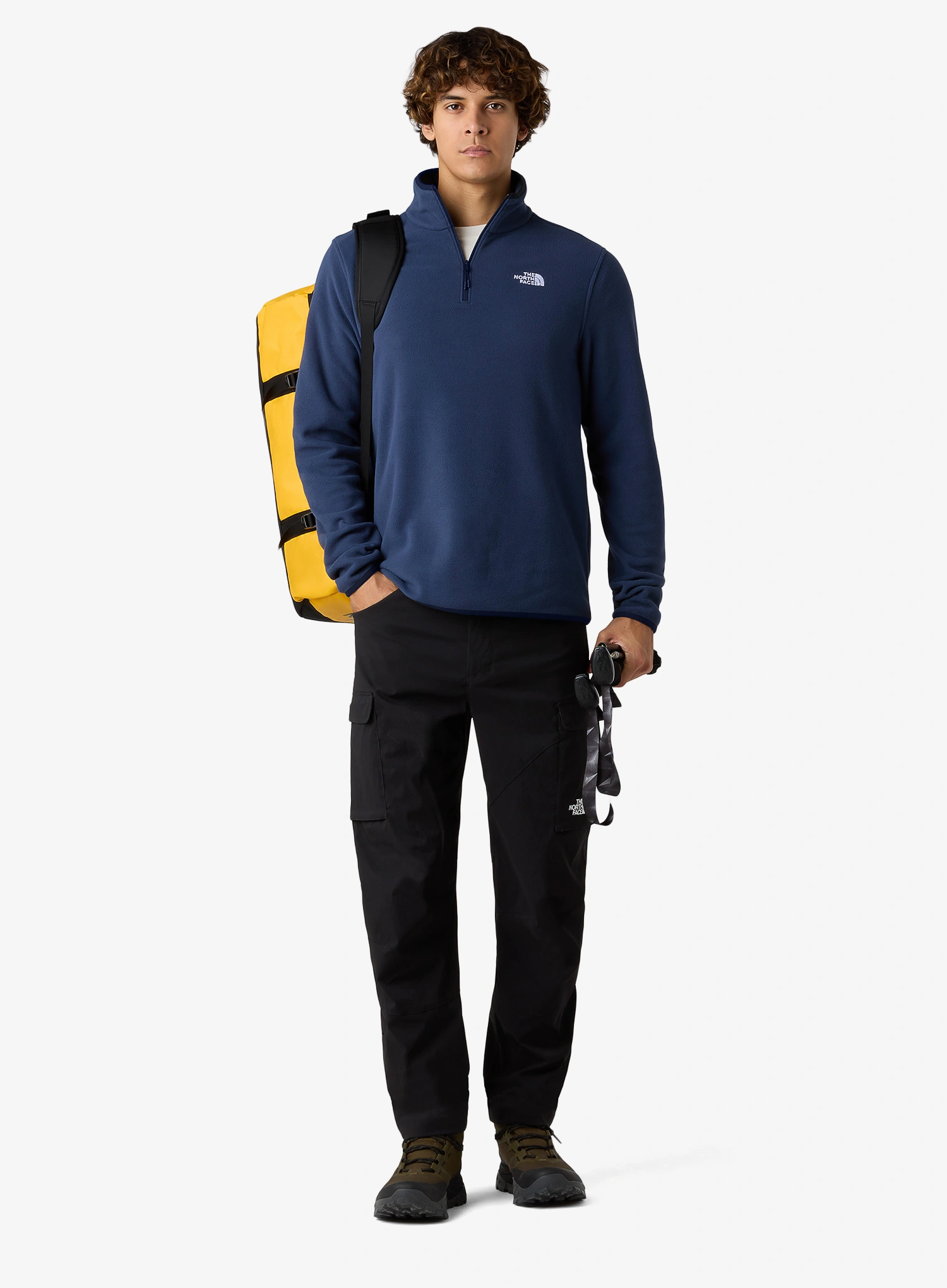 Flisinis džemperis The North Face Glacier Fleece 1/4 Zip Jacket - summit navy