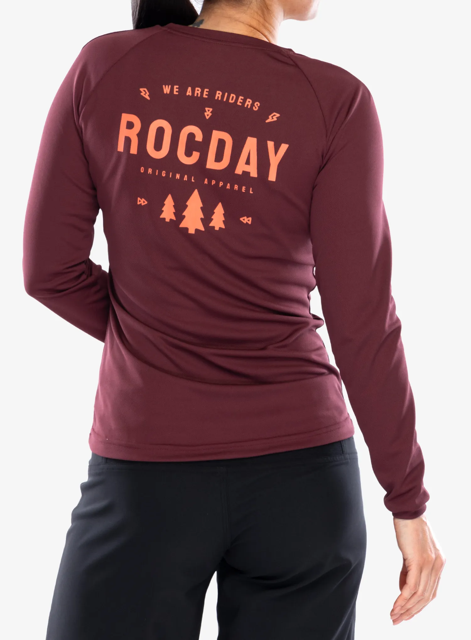 Moteriškas dviratininko džemperis Rocday Patrol - burgundy