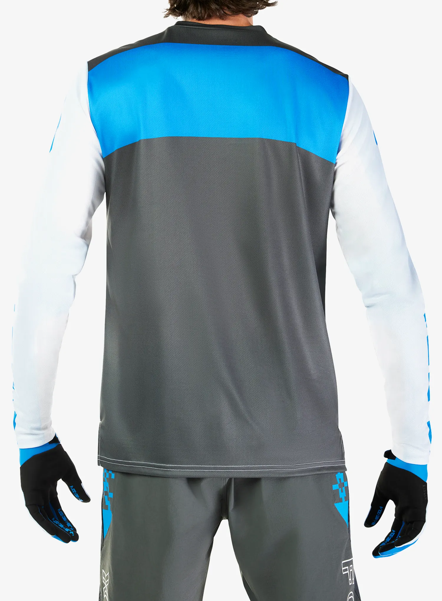 Dviratininko džemperis Fox Ranger Digi Image Long Sleeve Jersey - white