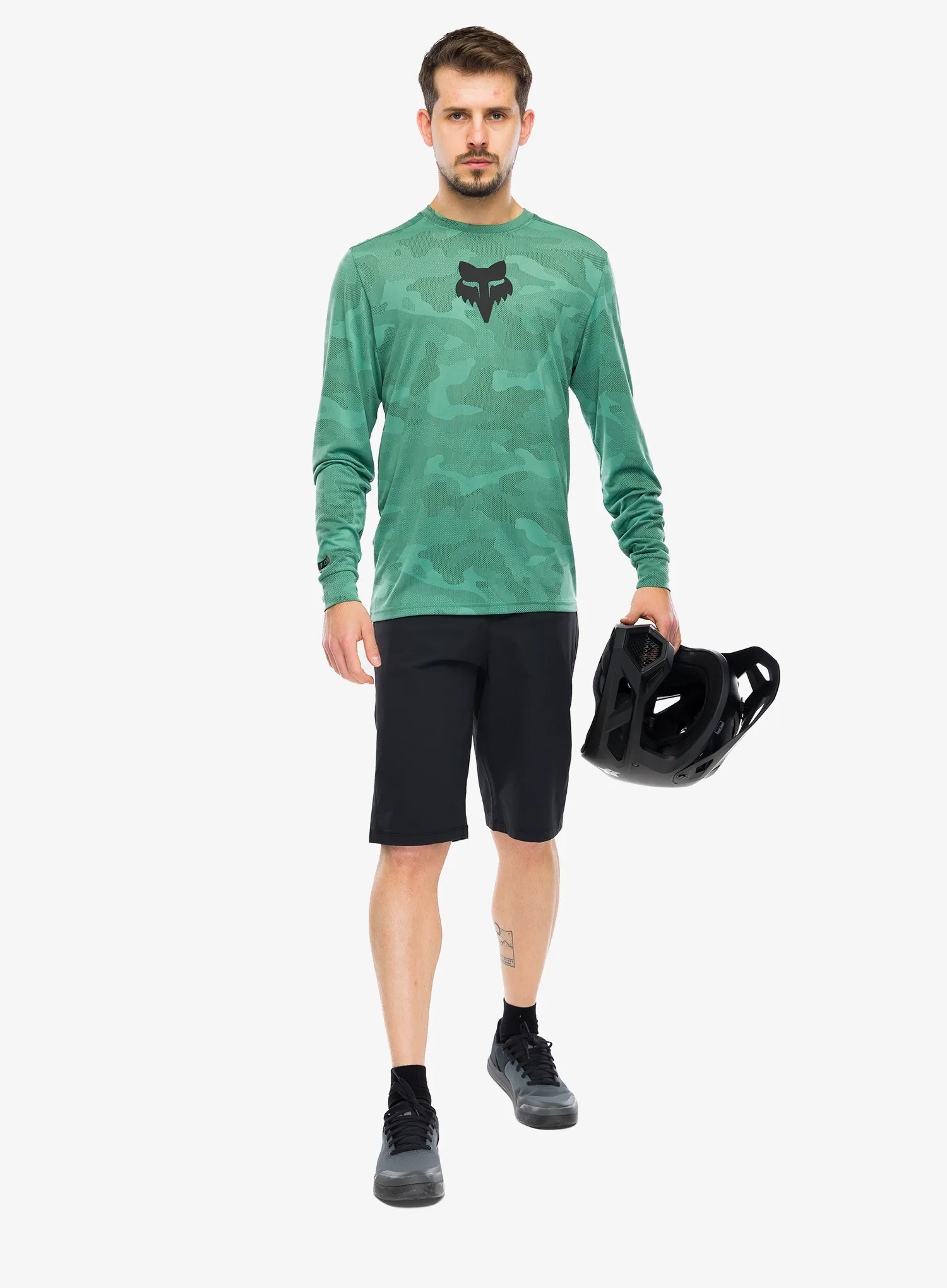 Dviratininko džemperis Fox Ranger Tru Dri LS Jersey - pine