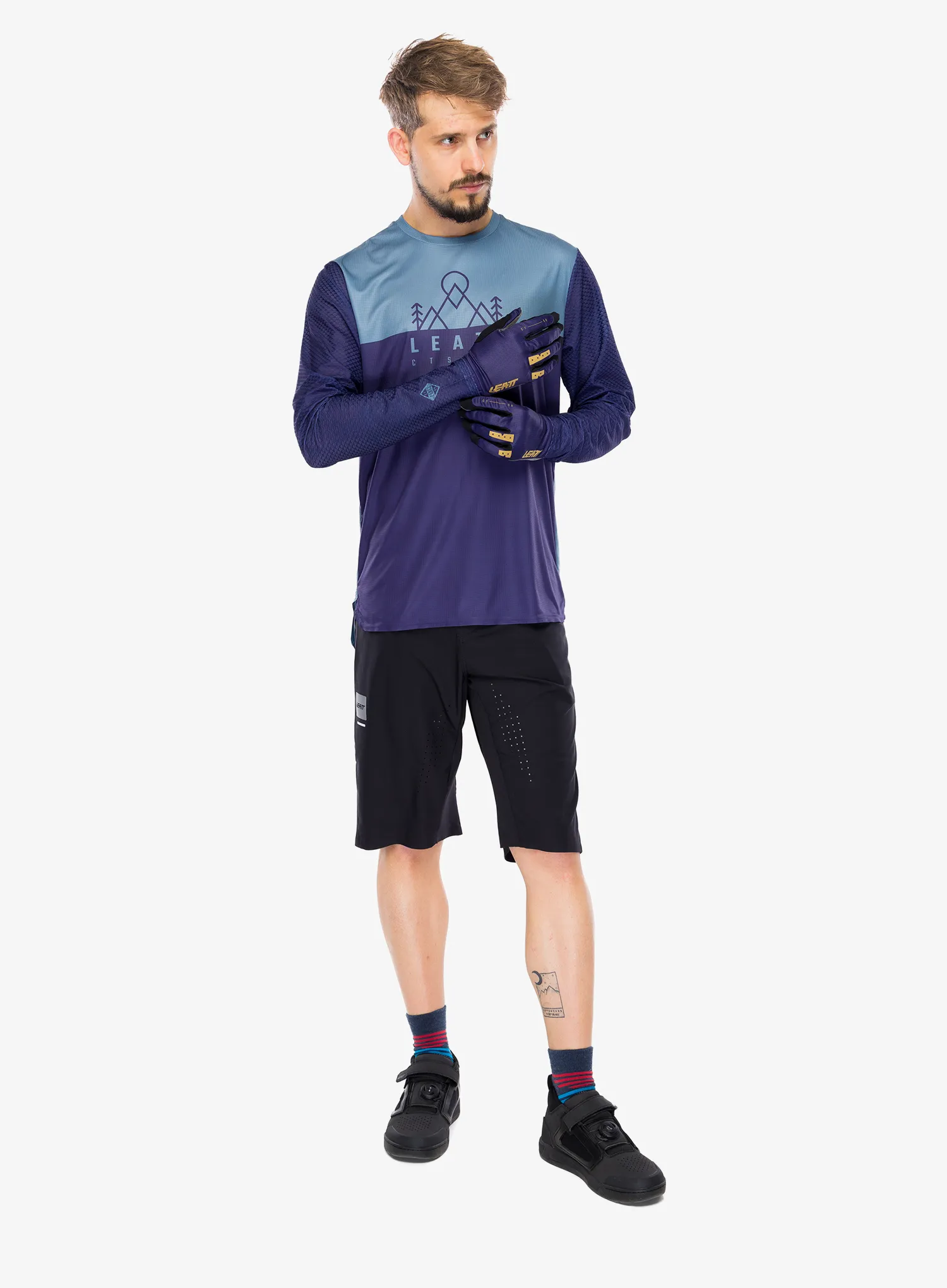 Dviratininko džemperis Leatt MTB Trail 3.0 Long Sleeve - galaxy blue