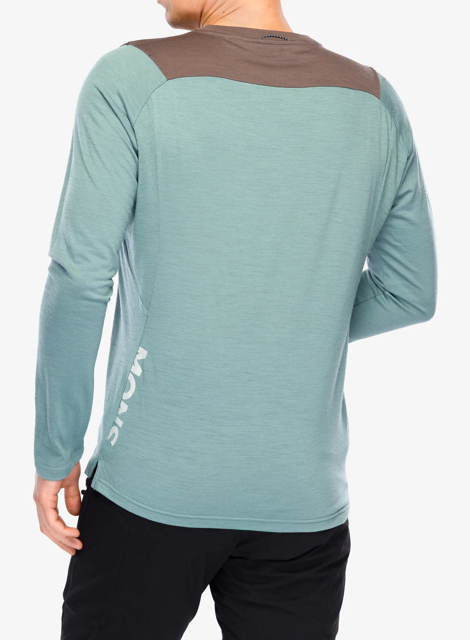 Dviratininko džemperis Mons Royale Diversion Merino Bike Jersey Long Sleeve - desert sage/iron