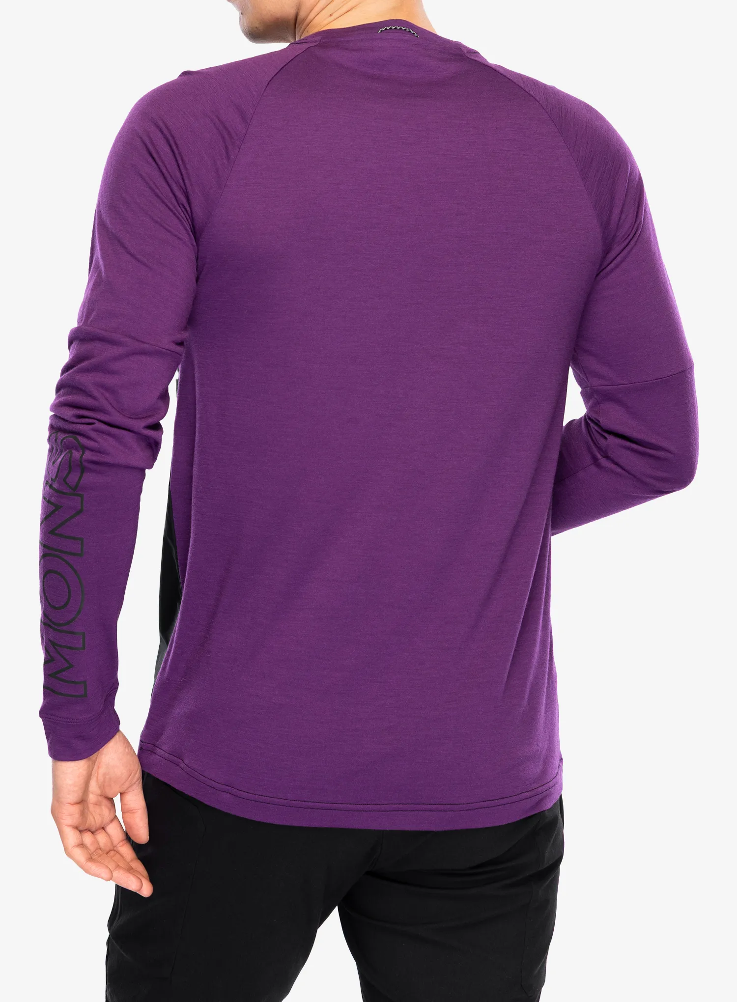 Dviratininko džemperis Mons Royale Tarn Merino Bike Wind Jersey - black/boysenberry