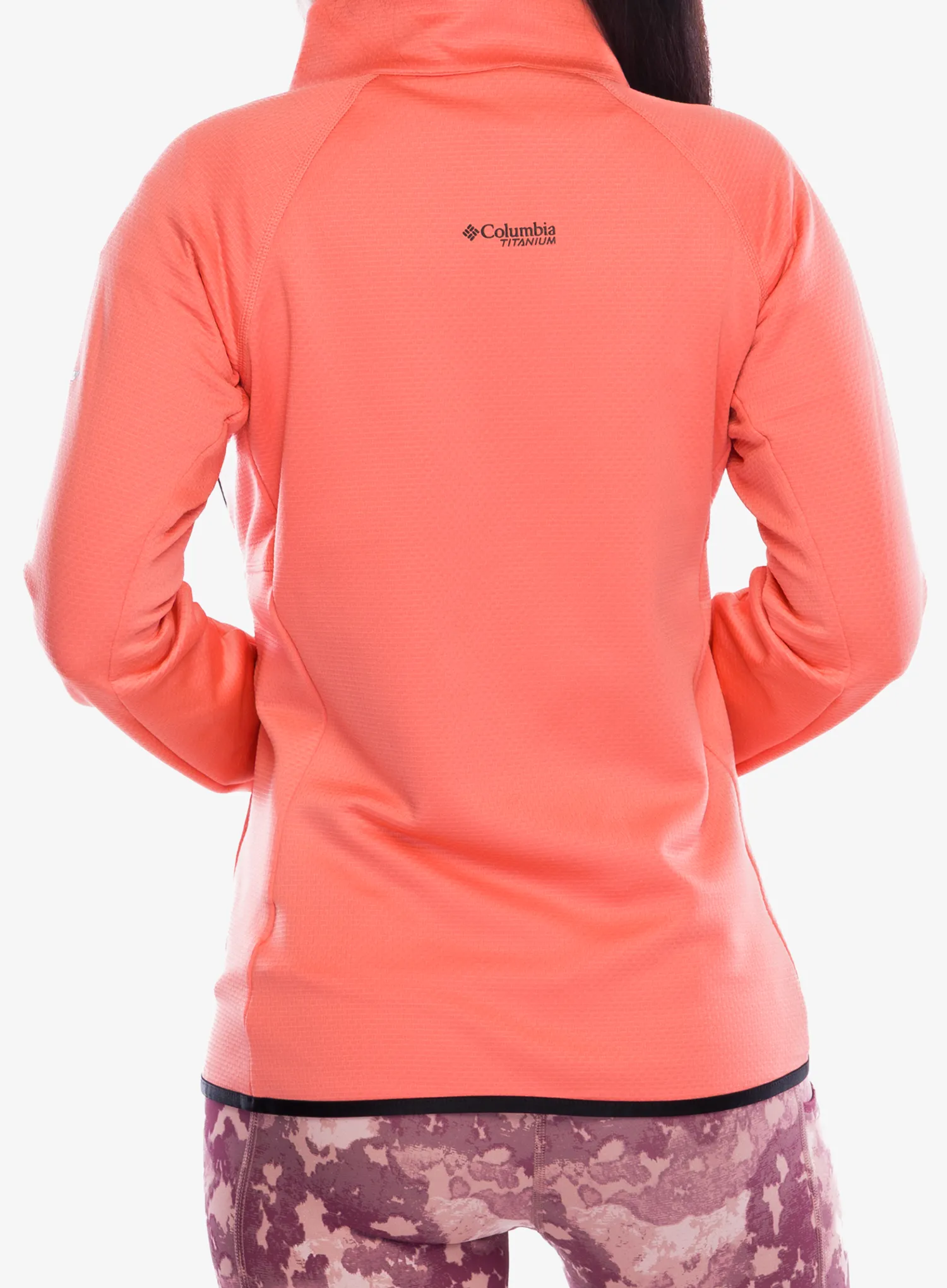 Moteriškas džemperis su užtrauktuku Columbia Triple Canyon Grid Fleece Full Zip - alpenglow