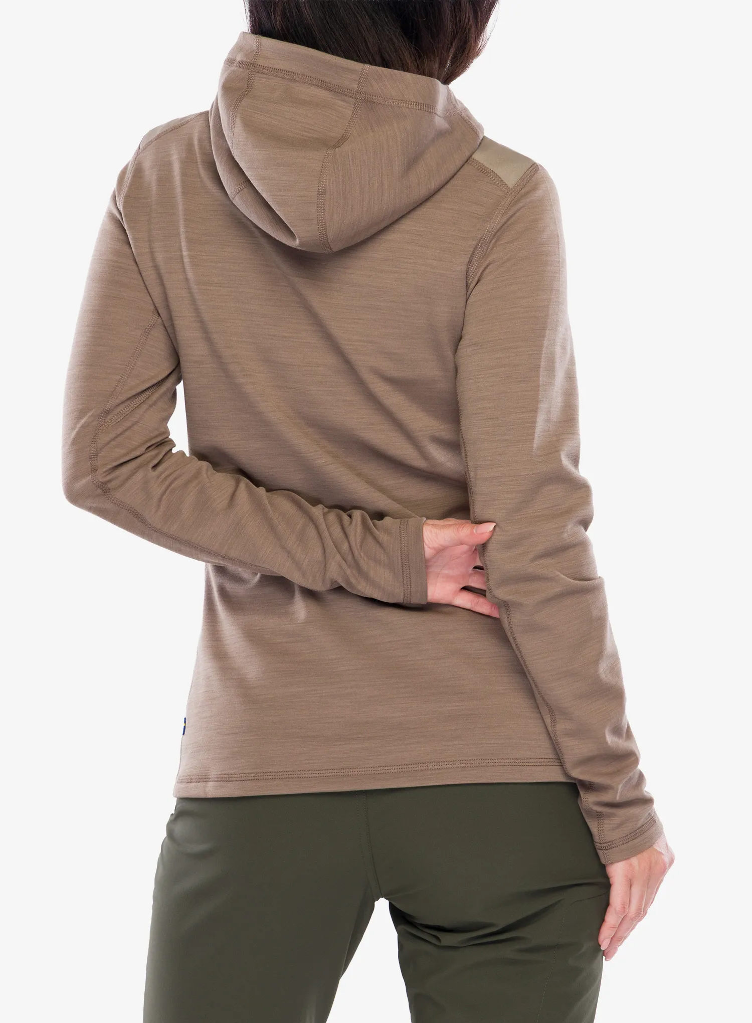 Moteriškas džemperis su užtrauktuku Fjallraven Keb Fleece Hoodie - sude brown