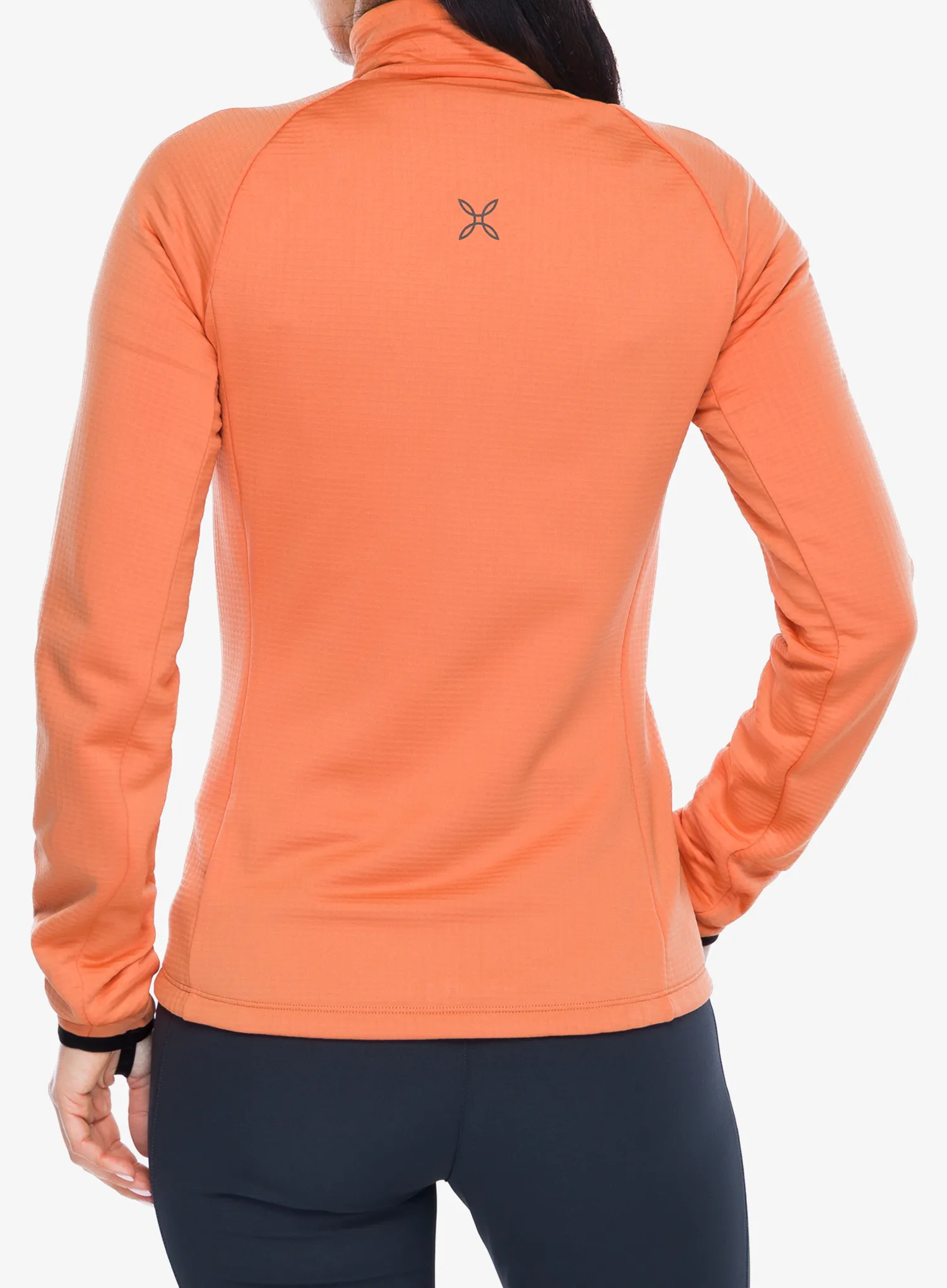 Moteriškas džemperis su užtrauktuku Montura Fadis Grid Maglia - melon