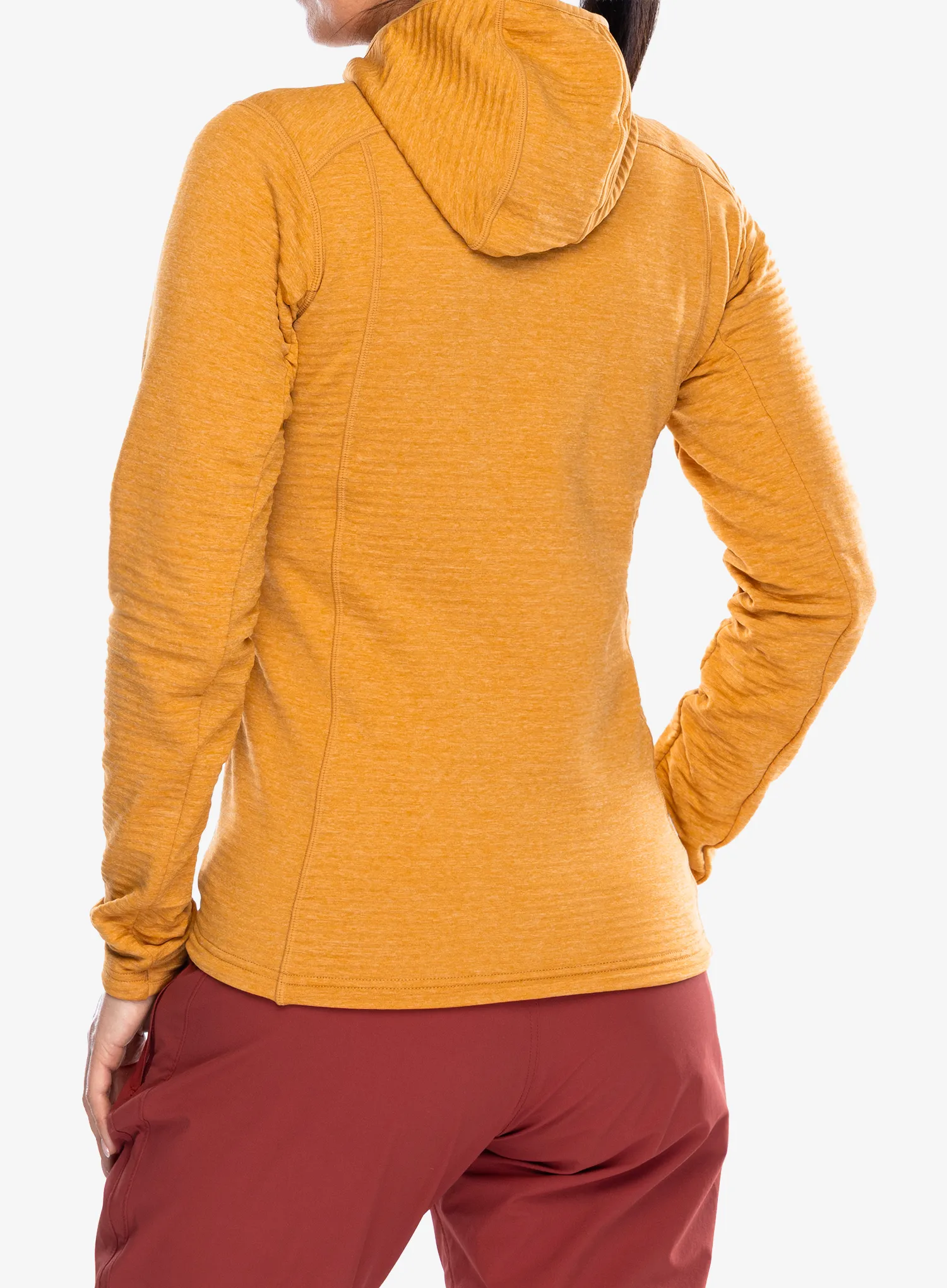 Moteriškas džemperis su užtrauktuku Mountain Equipment Apiro Hooded Jacket - butterscotch